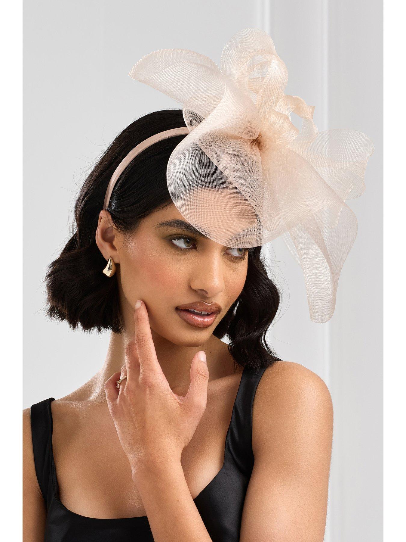 Image 3 of 3 of Jon Richard Nude Hat Fascinator