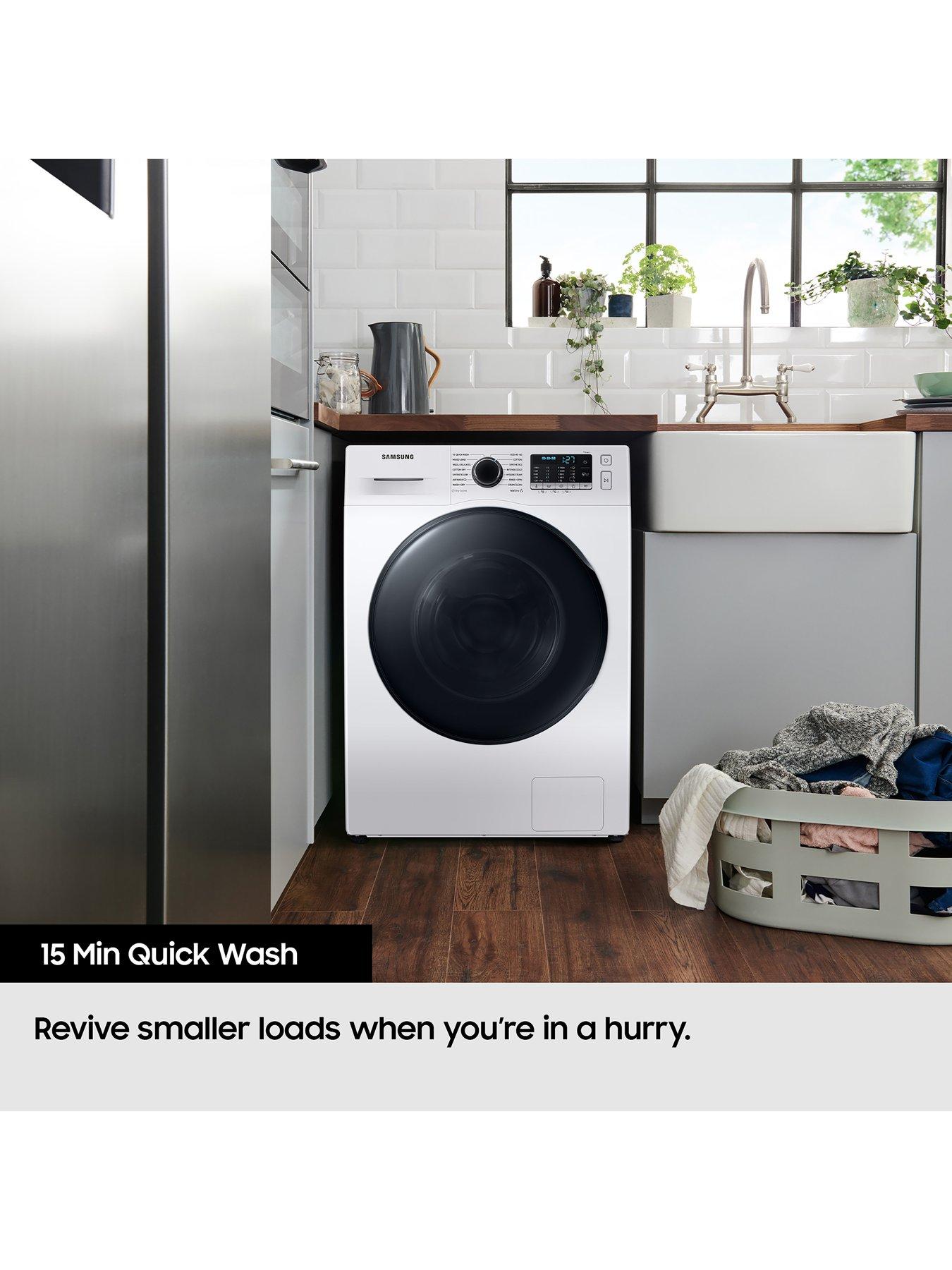 Samsung Series 5 WD90TA046BE EU 9kg Wash 6kg Dry 1400 Spin Ecobubble Washer Dryer White Very