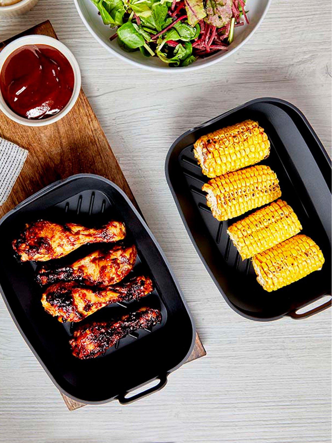 Tower Rectangular Air Fryer Trays – Set of 2