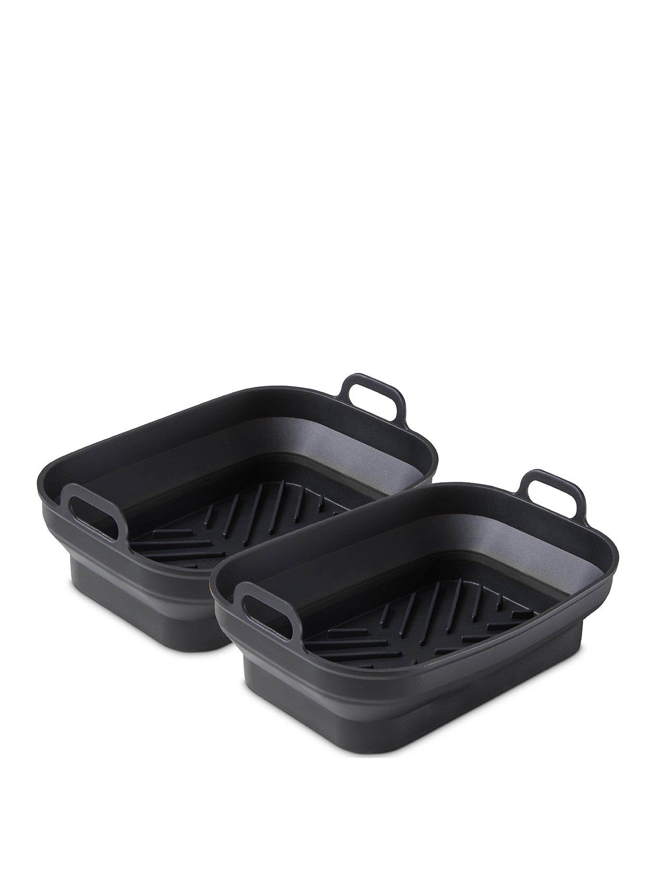 Tower Rectangular Air Fryer Trays – Set of 2