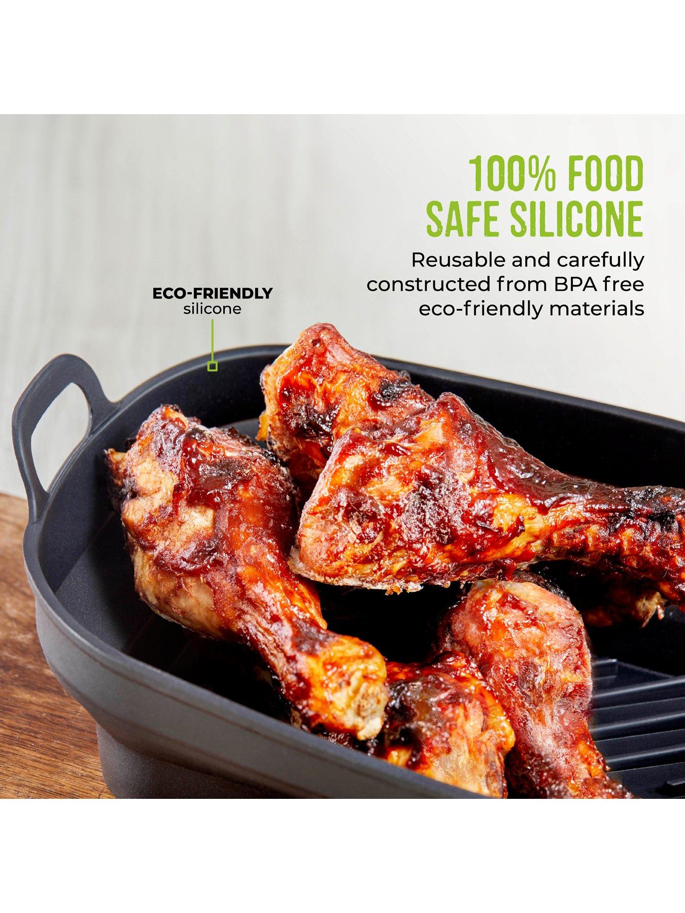 Image 5 of 7 of Tower Rectangular Air Fryer Trays &ndash; Set of 2