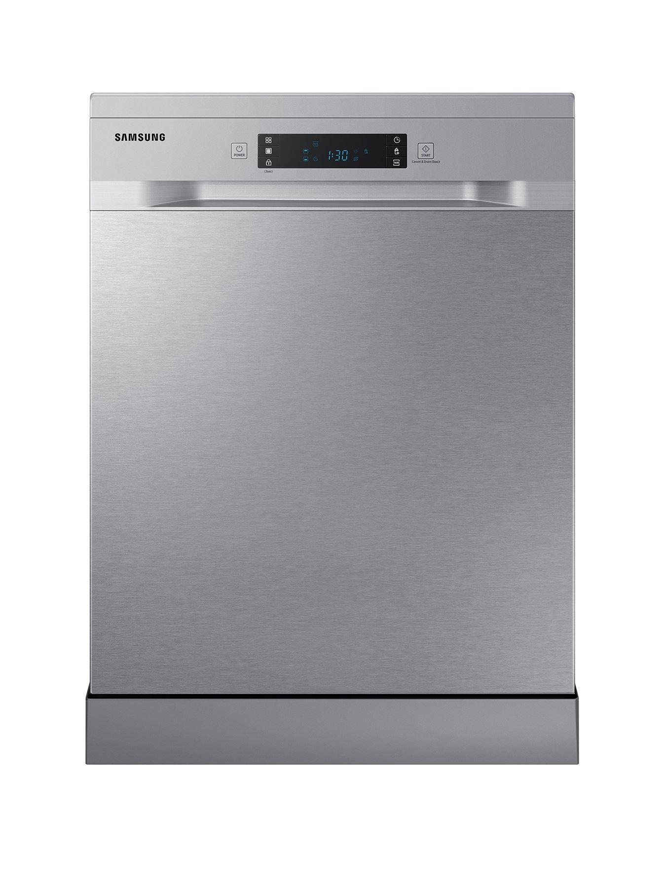 Product photograph of Samsung Series 7 Dw60cg550fsreu Freestanding 60cm Wide 14-place Dishwasher With Auto Door - Silver from very.co.uk