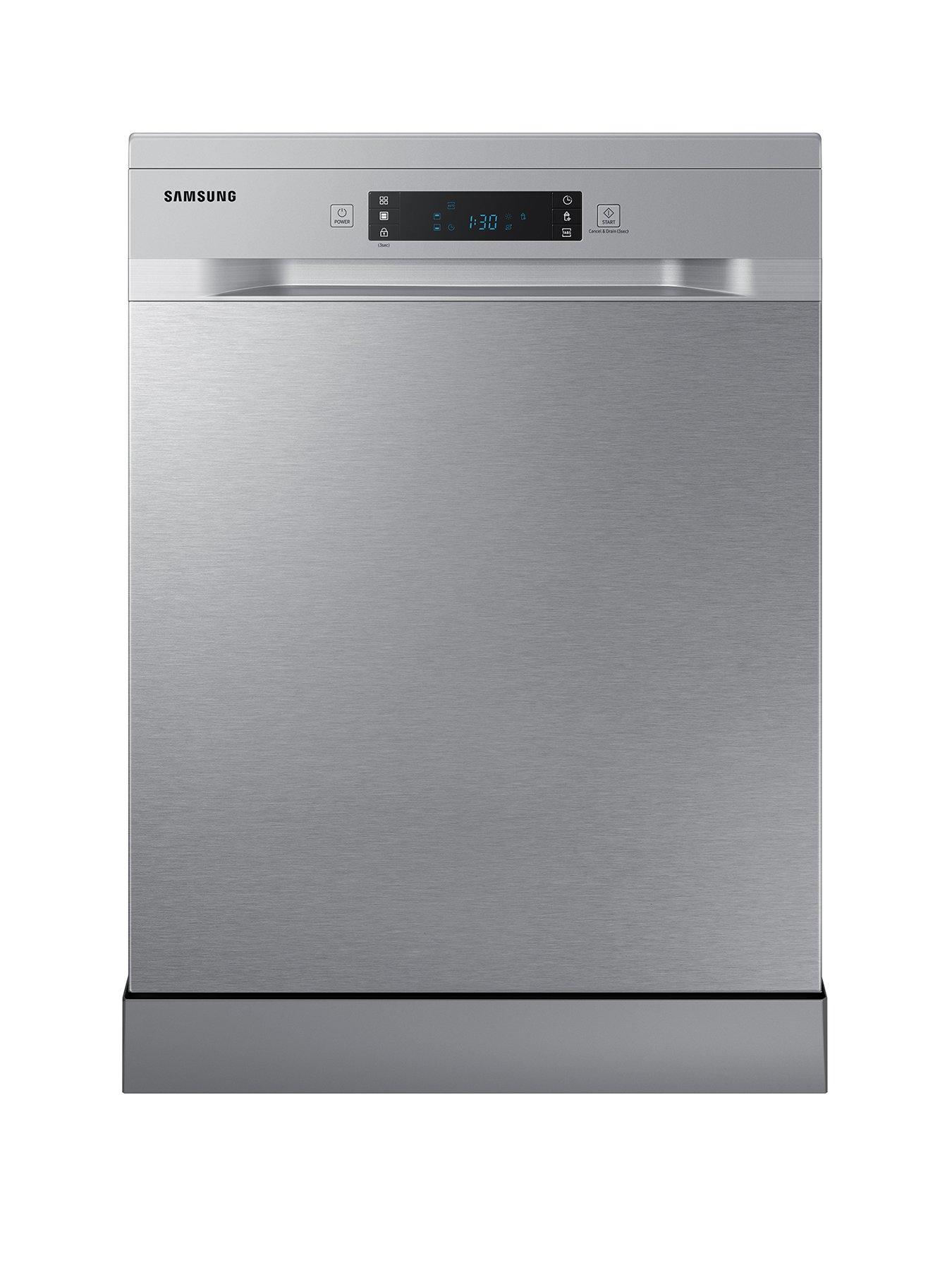 Samsung Series 7 DW60CG550FSREU Freestanding 60cm Wide 14-Place Dishwasher with Auto Door - Silver