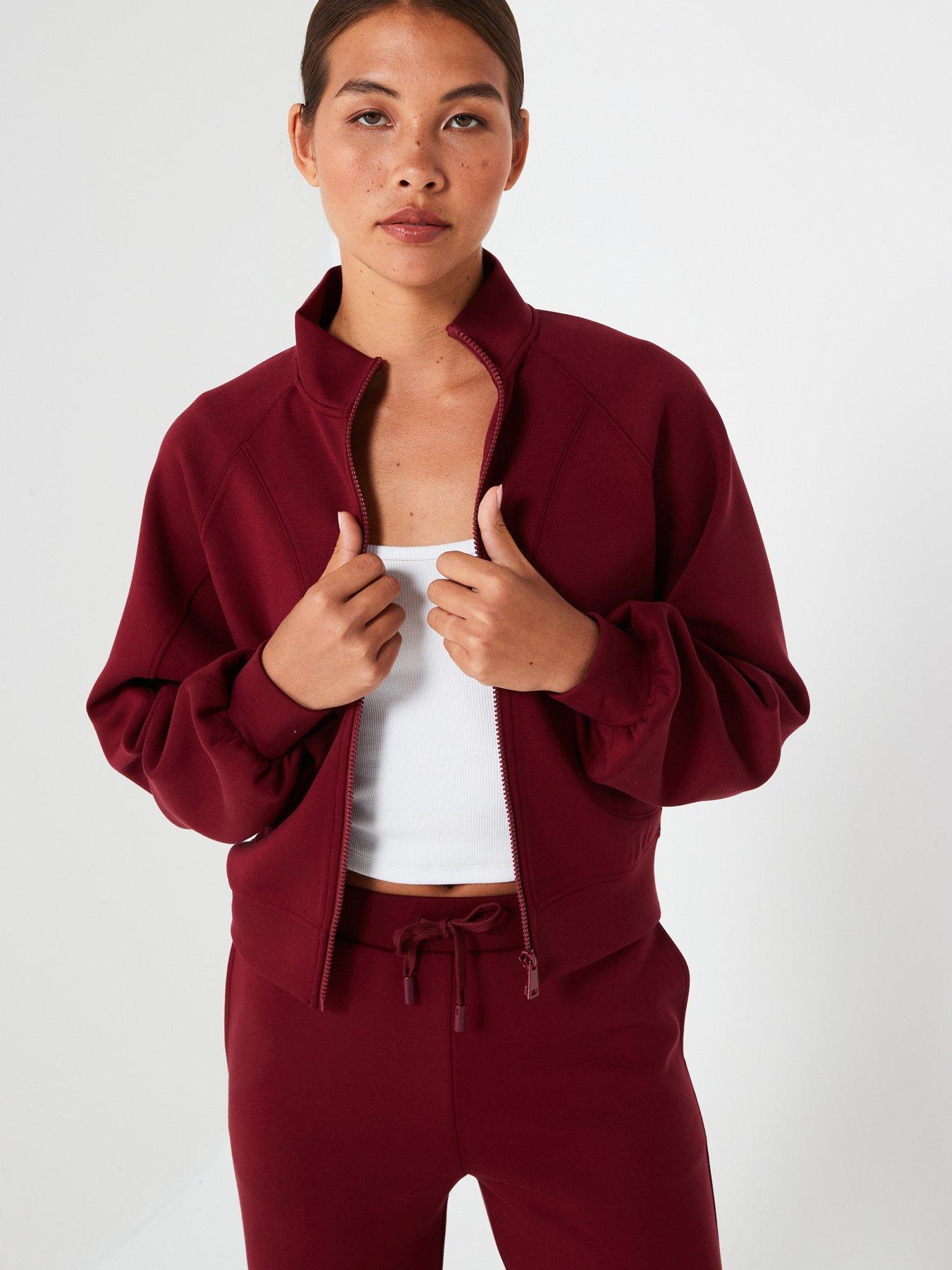 undefined Zip Through Tracksuit Top - Red