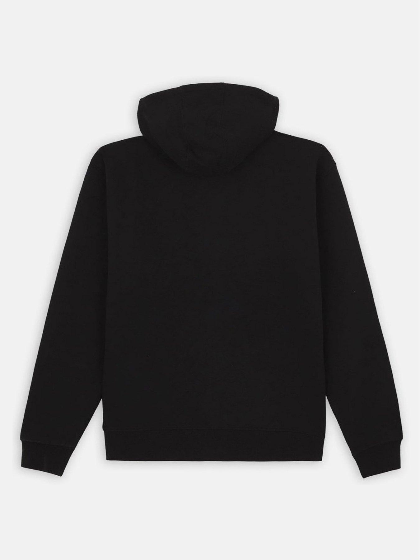 Dickies Mens Everyday Fleece Zip Hoodie Black Very