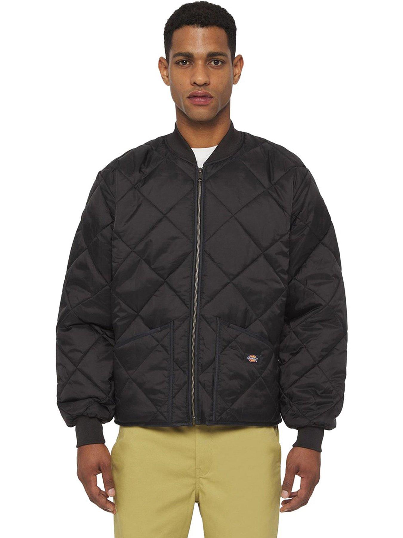 Mens black diamond outlet quilted jacket