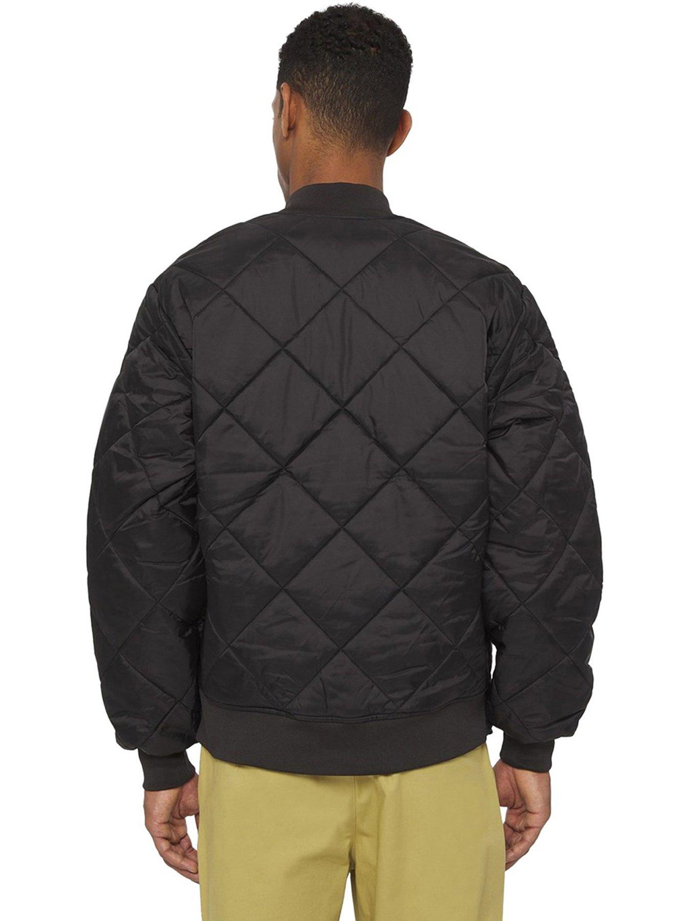 Dickies Mens Diamond Quilted Nylon Jacket Black very.co.uk