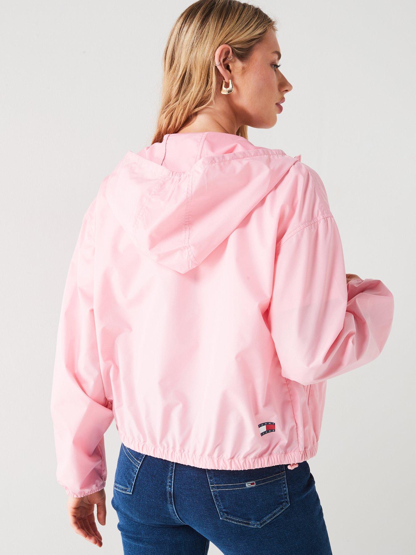 Pink wind jacket best sale