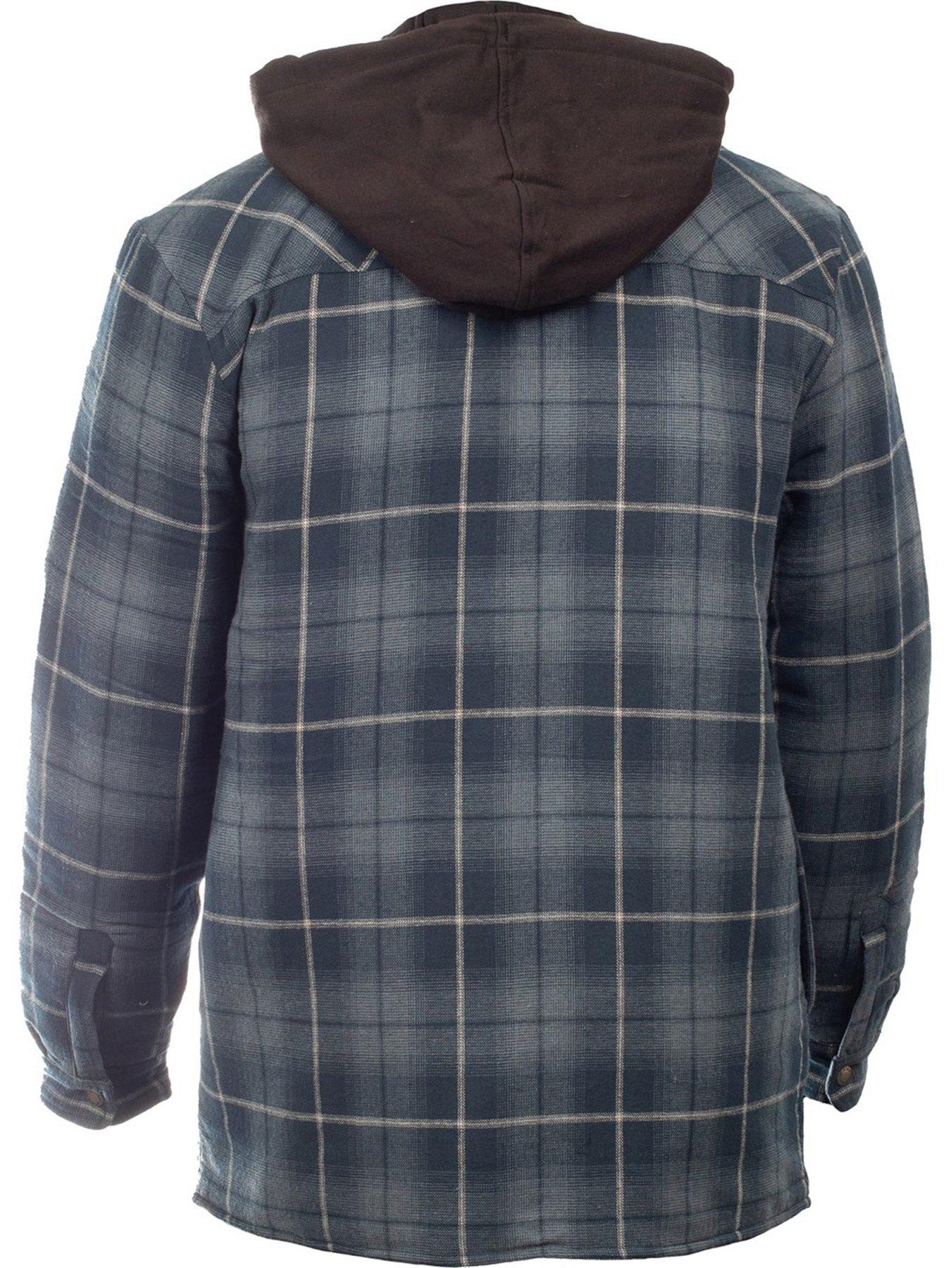 Hooded flannel fleece jacket sale