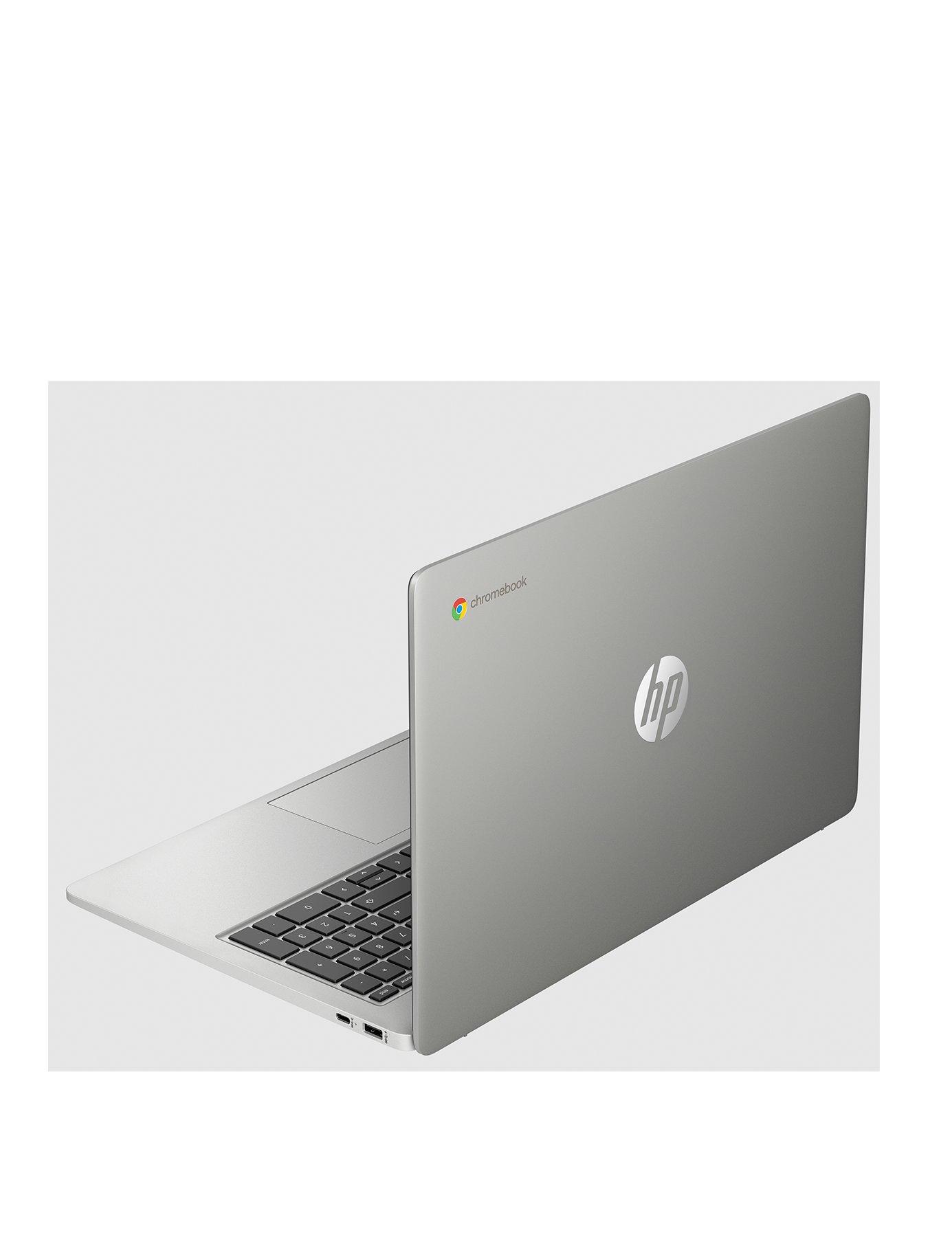 Image 2 of 8 of HP Chromebook 15a-na0007na, Intel Celeron, 4GB RAM 128GB SSD, 15in HD Laptop - Silver