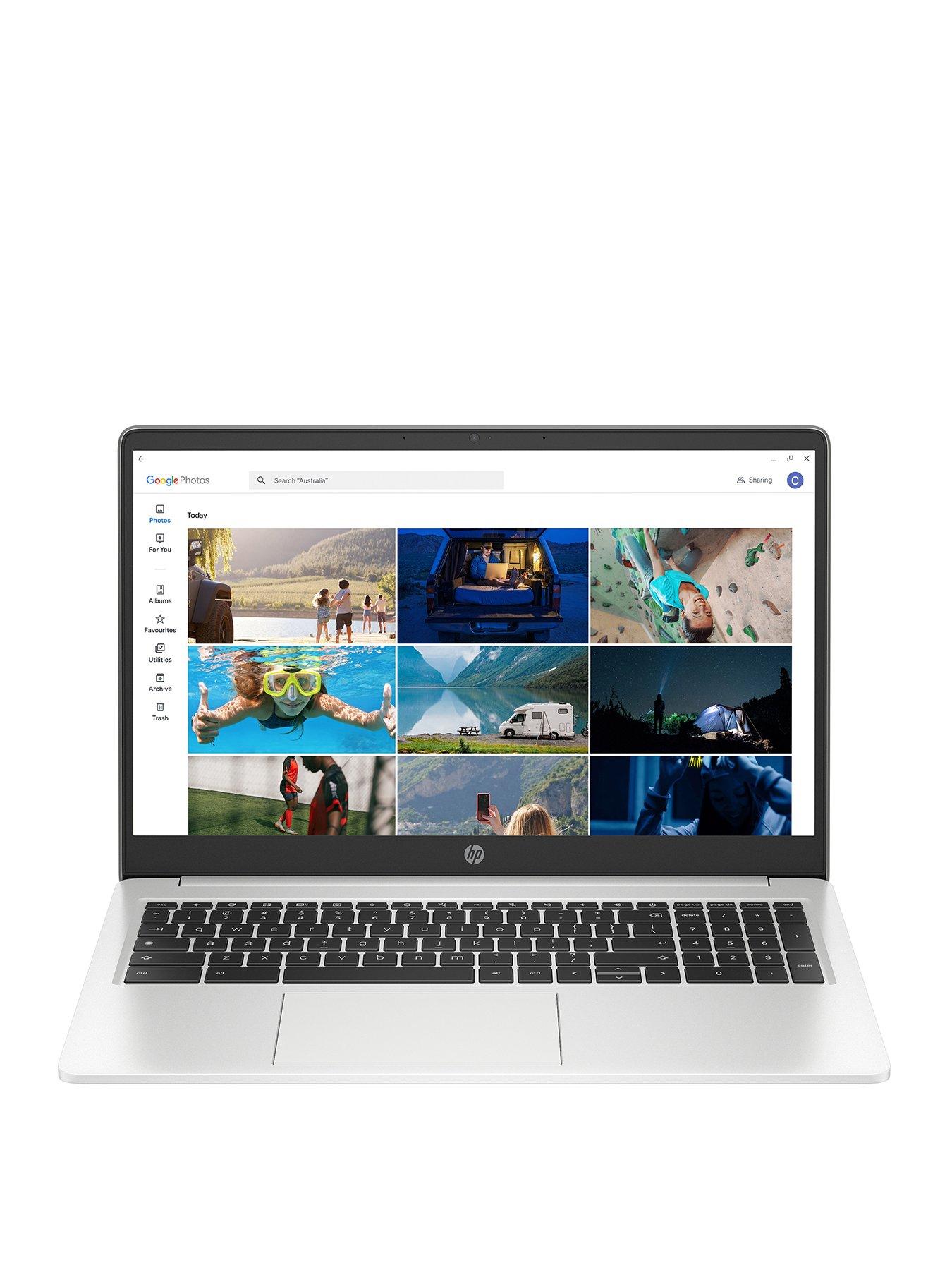 Image 3 of 8 of HP Chromebook 15a-na0007na, Intel Celeron, 4GB RAM 128GB SSD, 15in HD Laptop - Silver