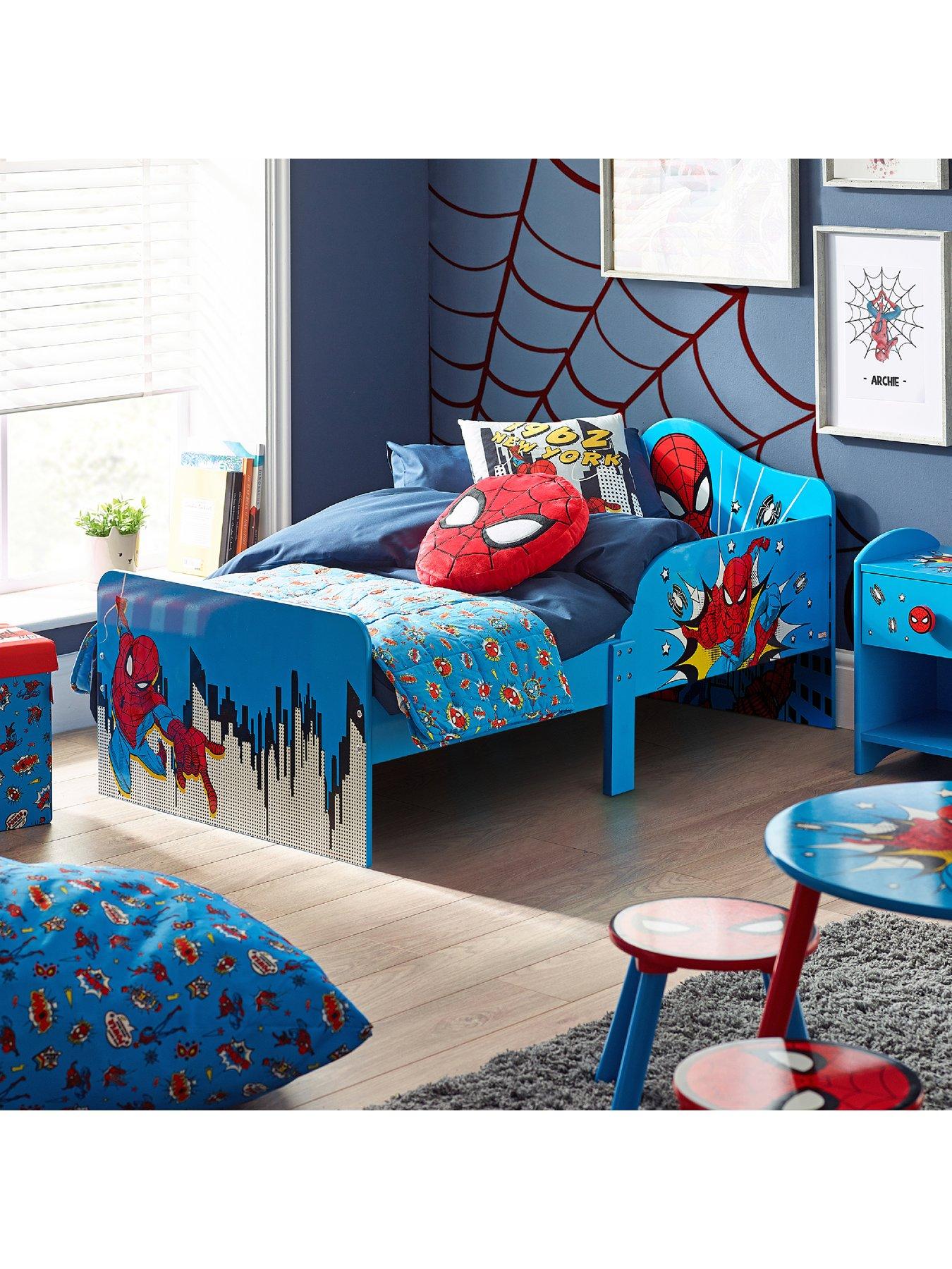 Product photograph of Spiderman Toddler Bed from very.co.uk
