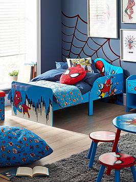 Product photograph of Spiderman Toddler Bed from very.co.uk