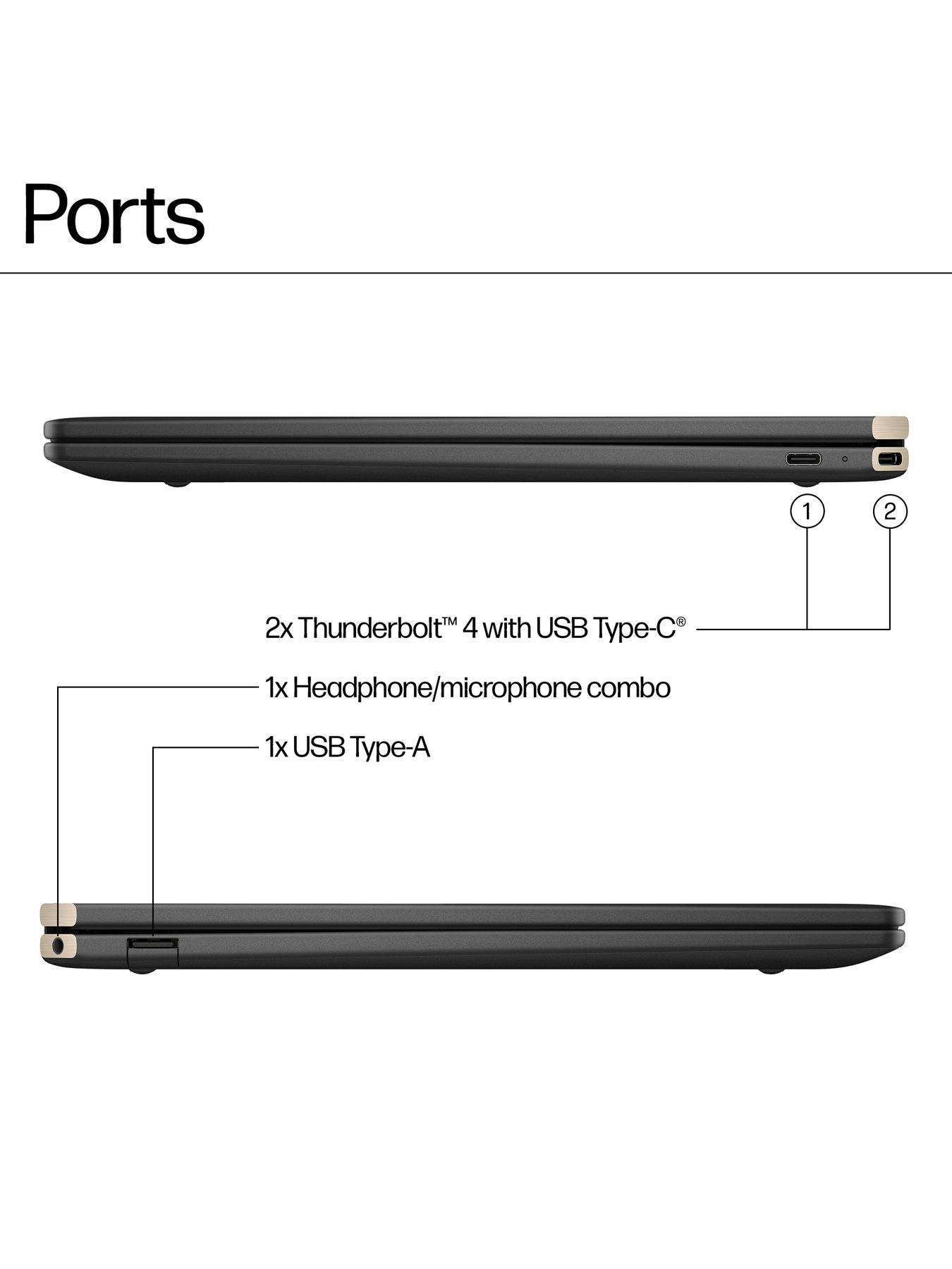 Image 7 of 8 of HP Spectre x360 14-eu0006na, Ultra 5-125H, 16GB RAM 512GB SSD, 14in OLED Laptop - Black