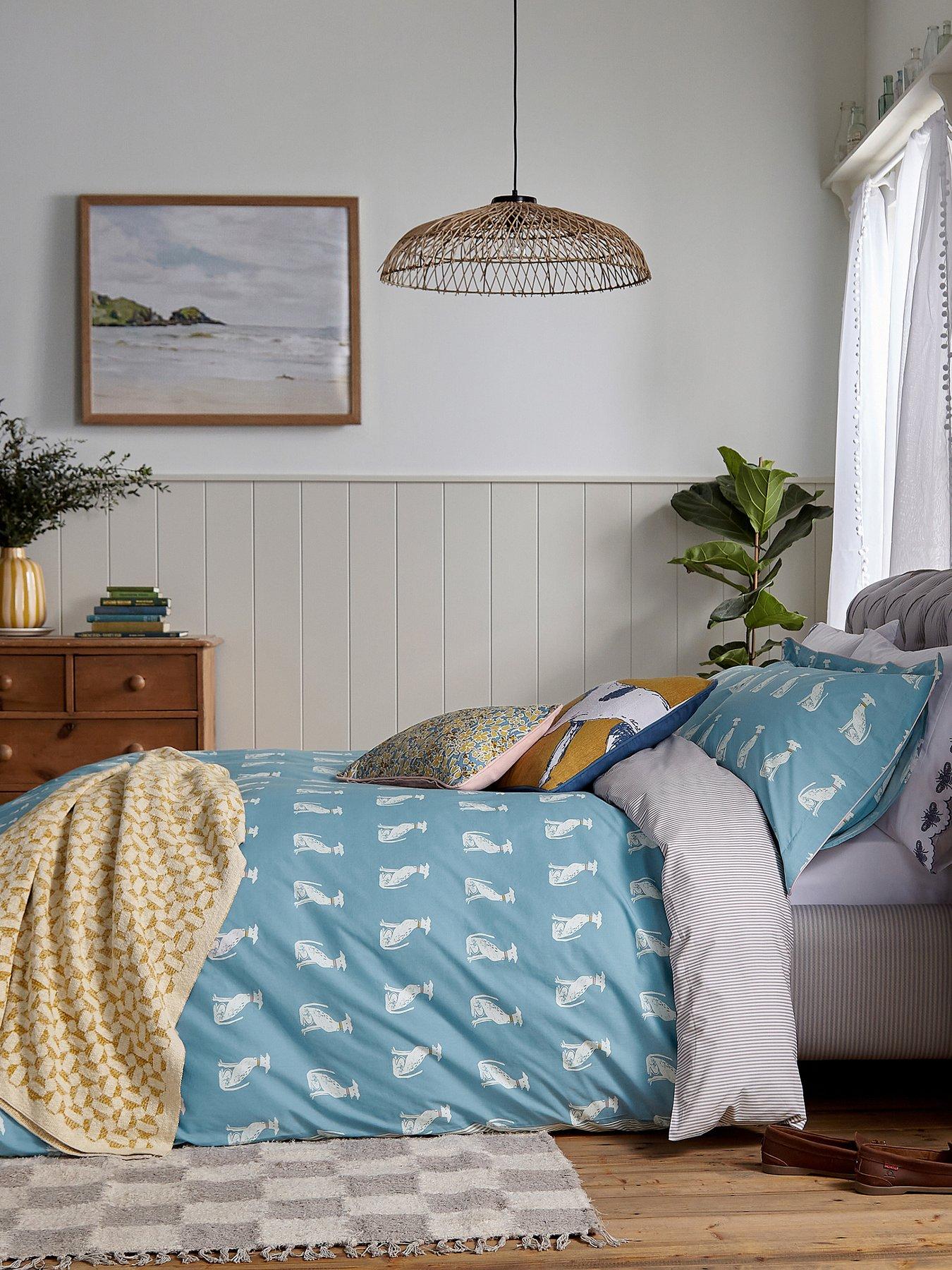 undefined Blockprint Dogs Duvet Cover Set