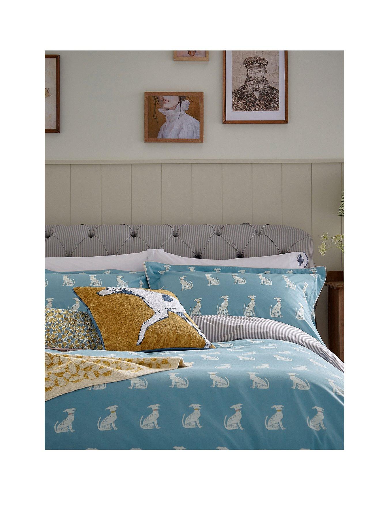 Joules Blockprint Dogs Duvet Cover Set Very.co.uk