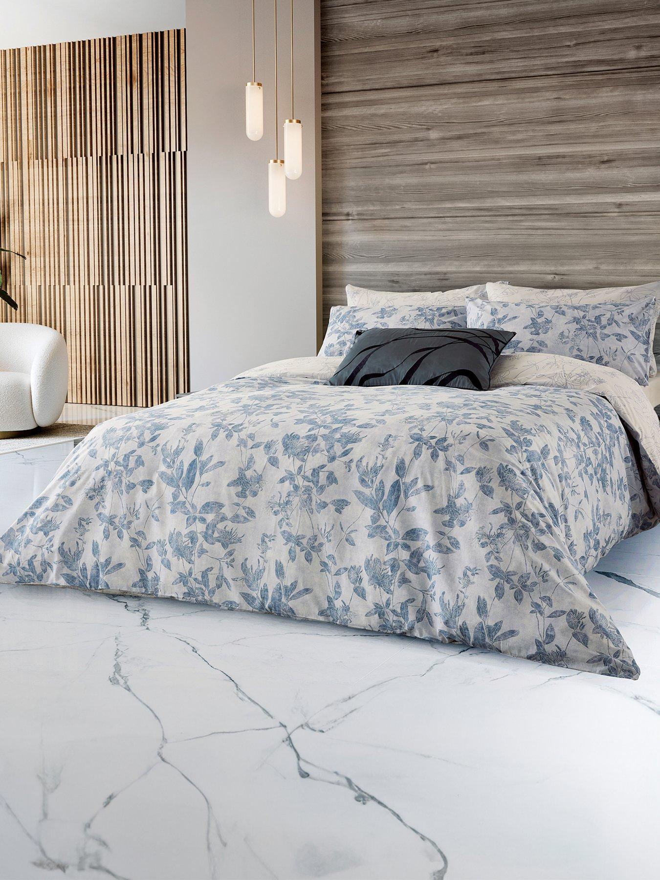 Product photograph of Nicole Scherzinger Okika Blue 100 Cotton Duvet Cover Set from very.co.uk