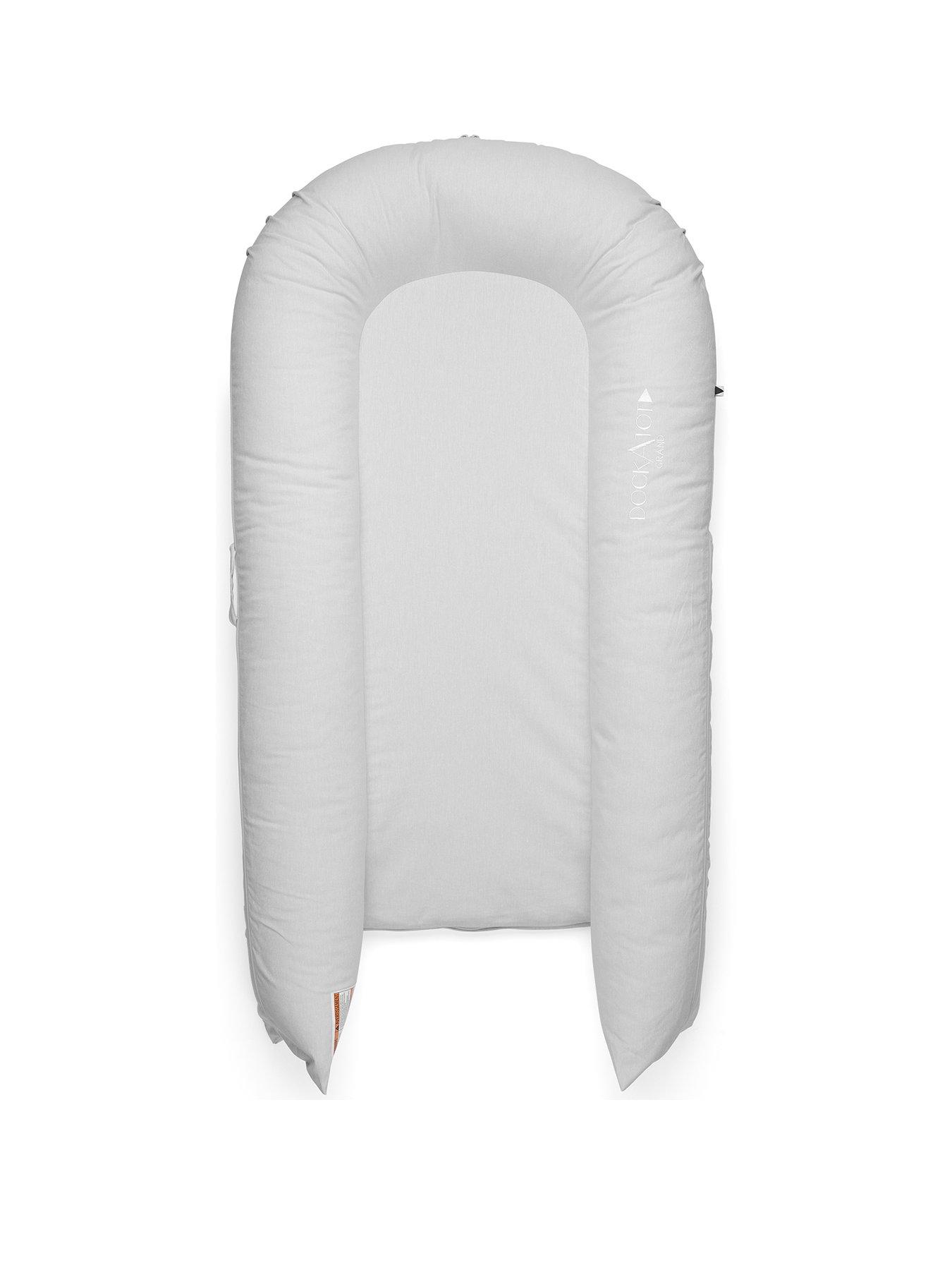 DockATot Grand Dock - Fog Grey Chambray