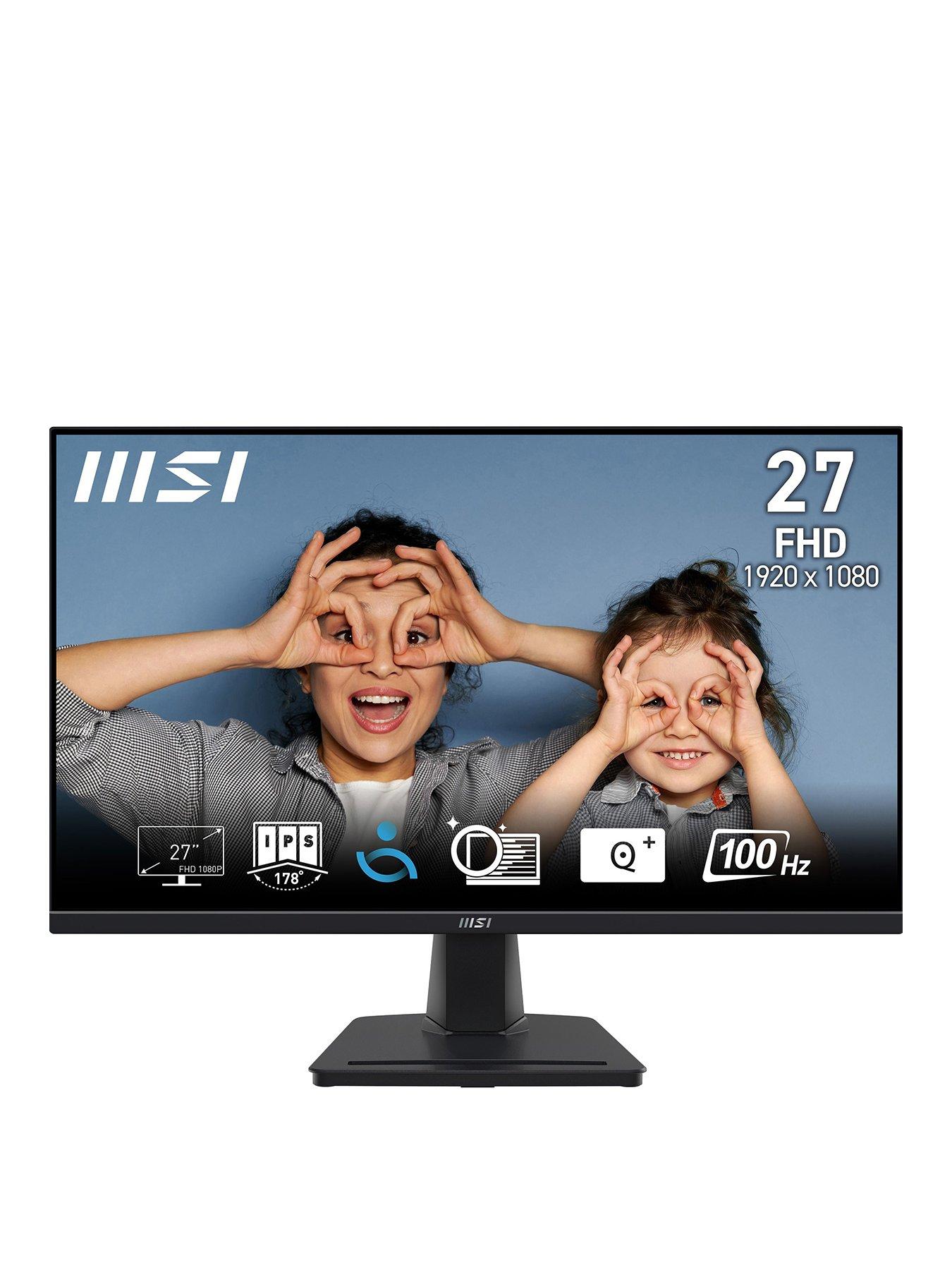 Image 1 of 7 of MSI PRO MP275 27 inch, Full HD, 100Hz, IPS, AMD Freesync Flat Monitor with Built-In Speakers