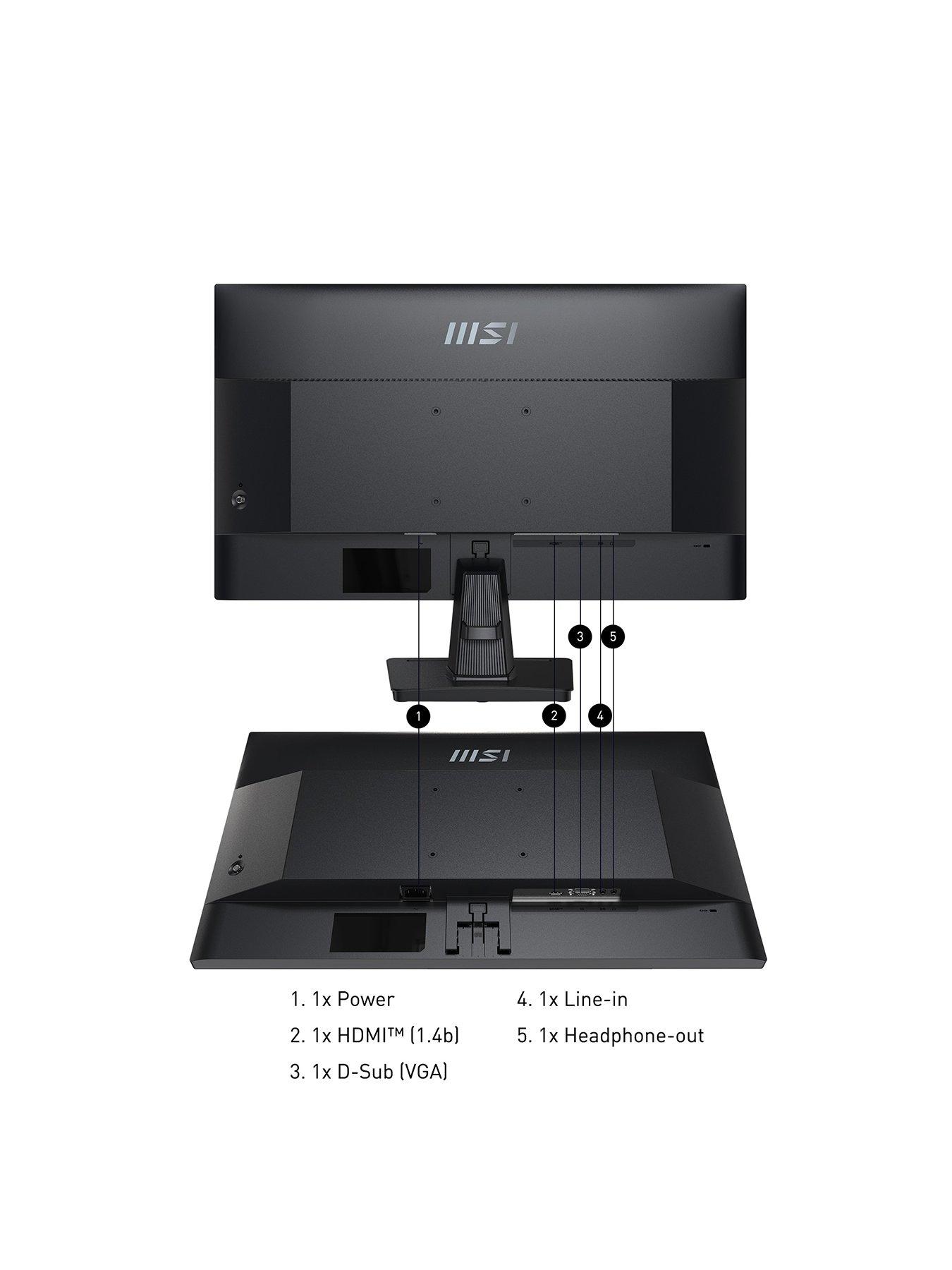 Image 2 of 7 of MSI PRO MP275 27 inch, Full HD, 100Hz, IPS, AMD Freesync Flat Monitor with Built-In Speakers