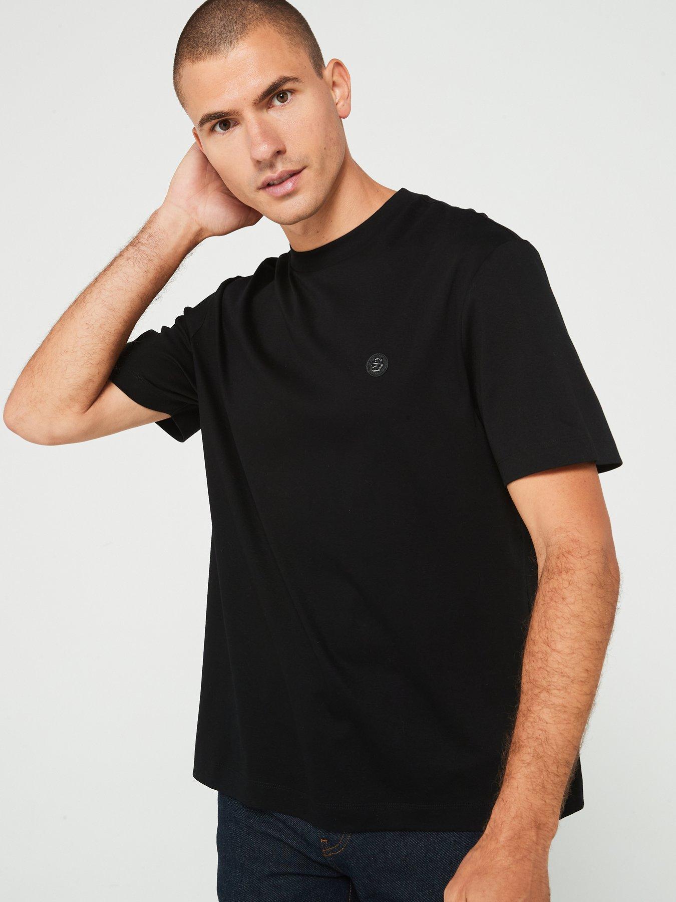 undefined C-Taut 01 Regular Fit Nickel Logo T-Shirt - Black