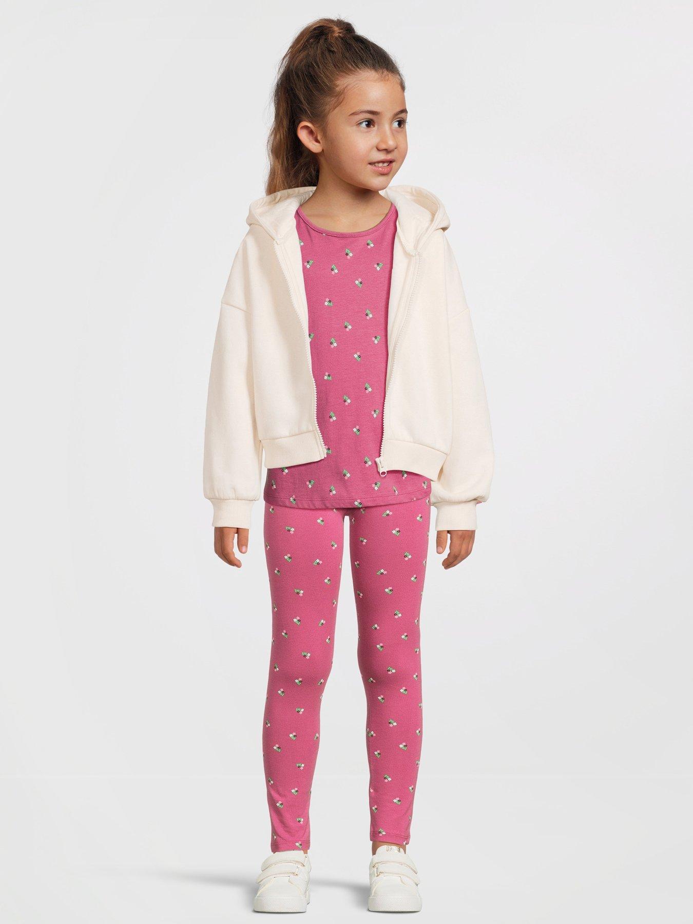 undefined Girls Floral Print Single Legging