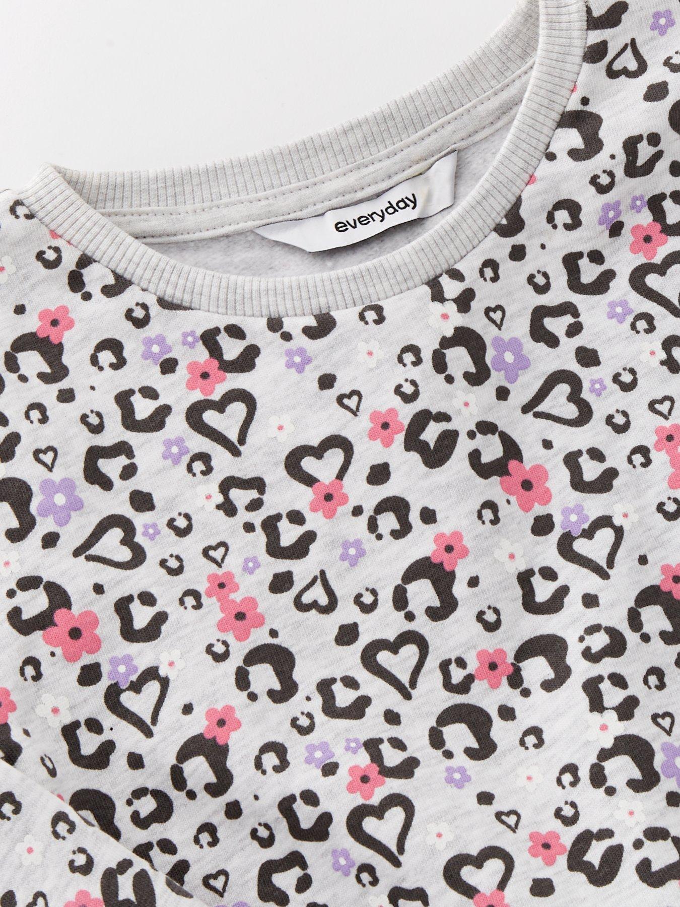 Image 3 of 4 of Everyday Girls Graphic&nbsp;Print Crew Sweatshirt - Grey