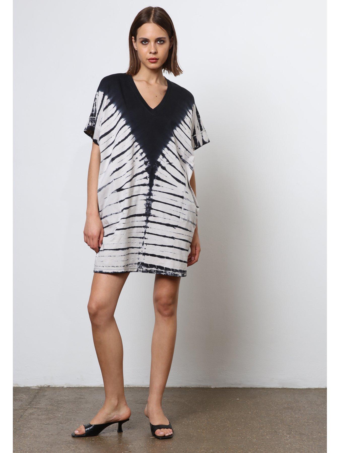 Image 3 of 6 of Religion Oversized Tie Dye Tunic Dress - Multi