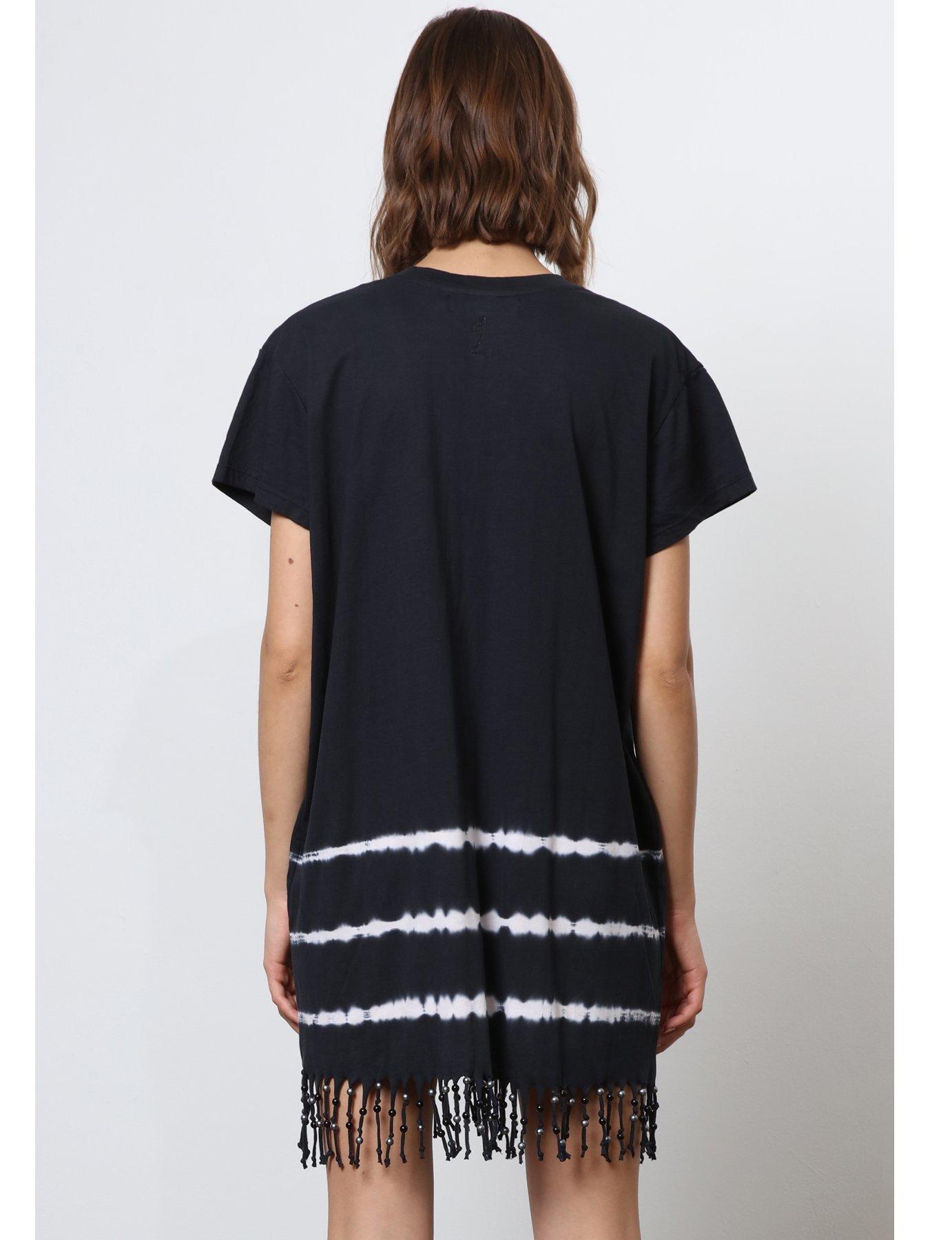 Image 5 of 6 of Religion Mini Tie Dye Tunic Dress - Black