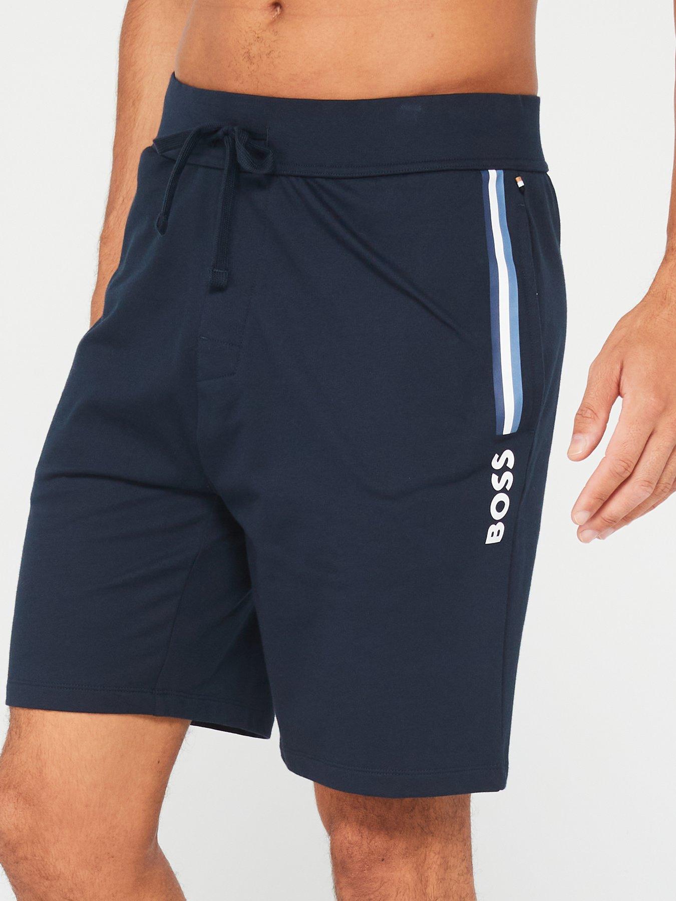 Navy boss shorts store