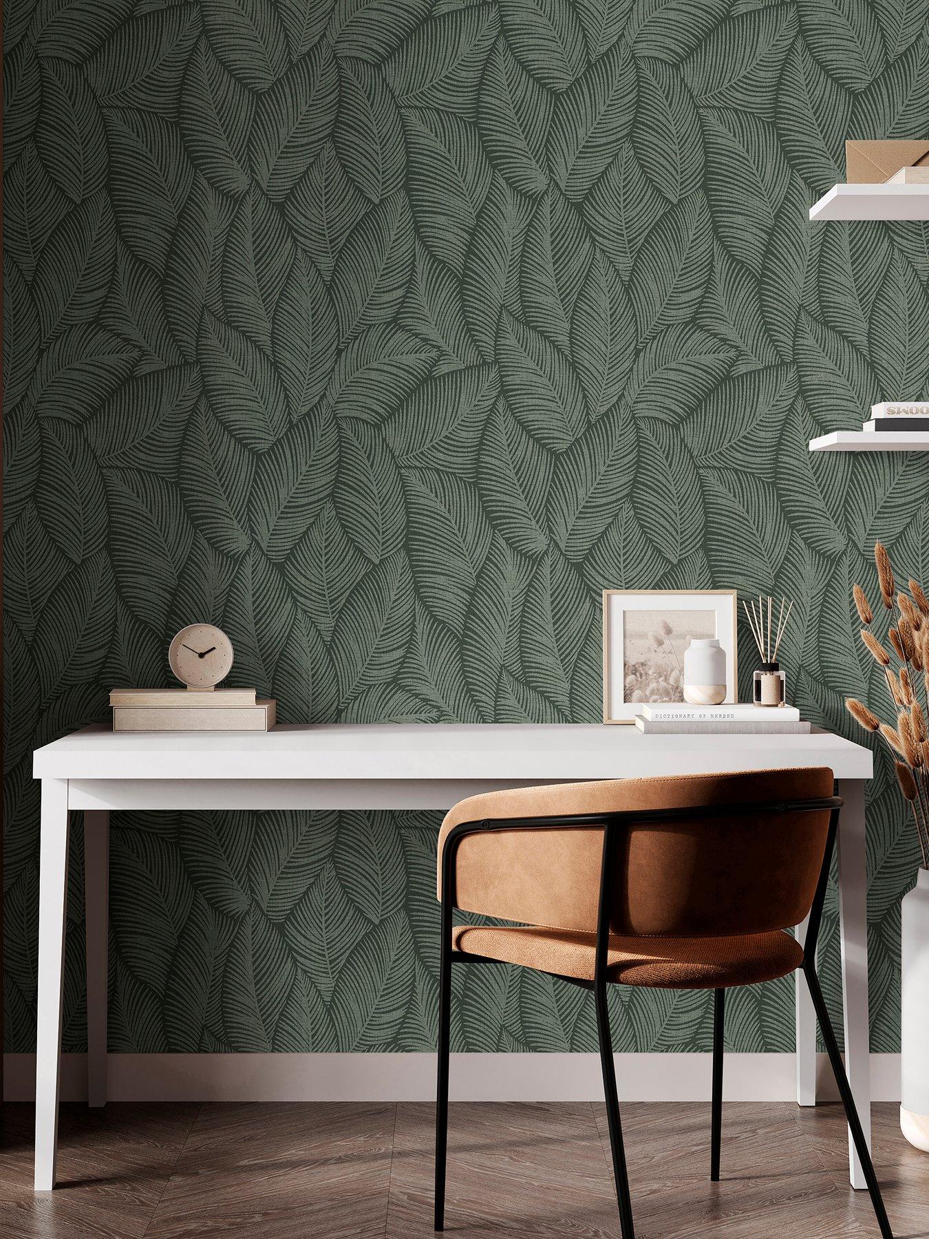 Product photograph of Muriva Denver Leaf Green from very.co.uk