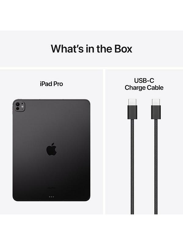 iPad Pro (M4, 2024) 13-inch, Wi-Fi & Cellular, 256Gb with Standard Glass - Space Black iPad Pro (M4, 2024) 13-inch, Wi-Fi & Cellular, 256Gb with Standard Glass - Space Black