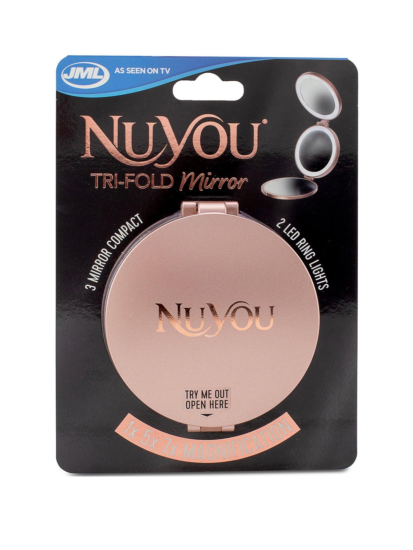 JML Nu You Tri Fold Mirror with Magnification and LED Light