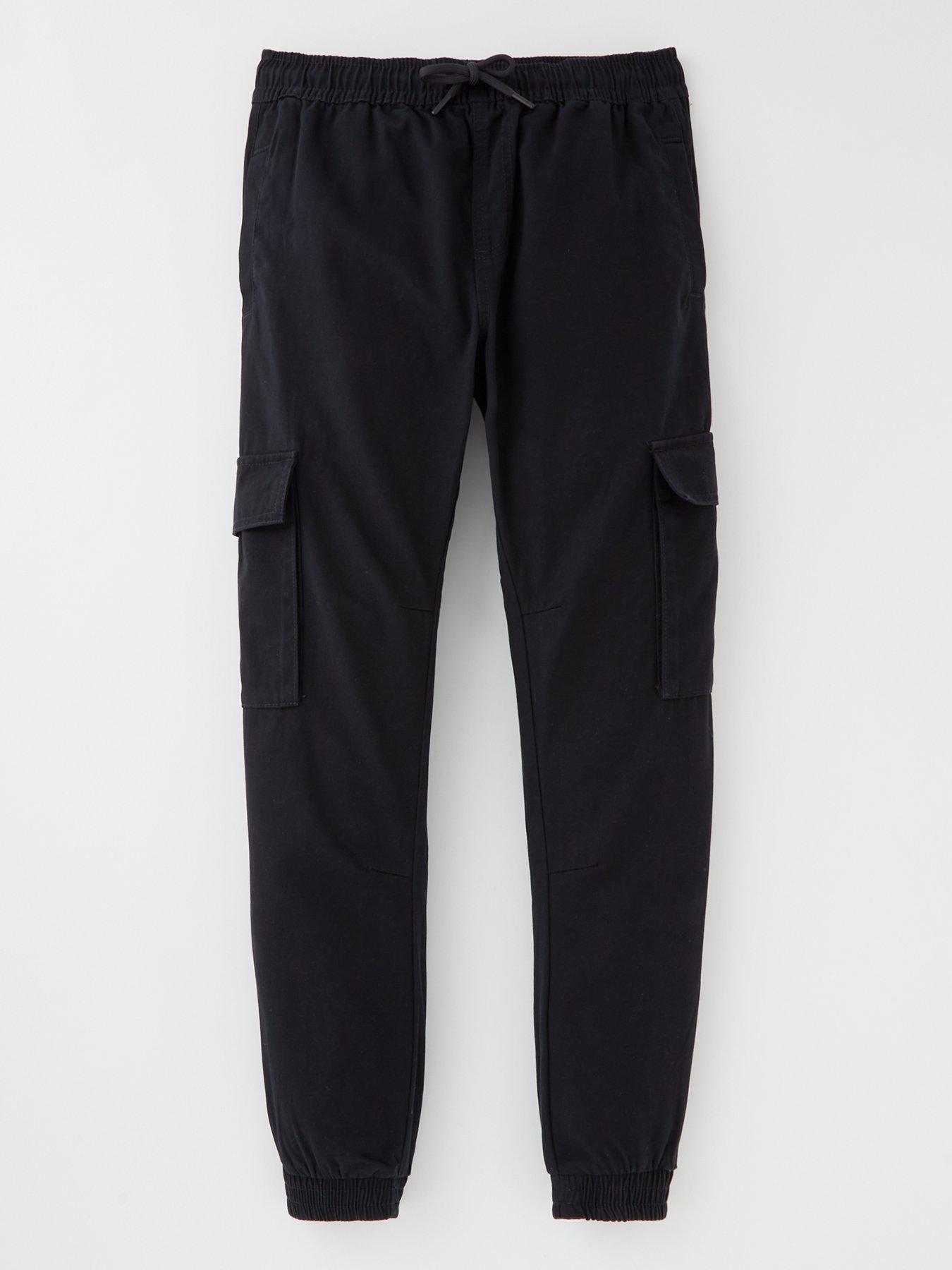 V by Very Boys Black Cargo Trouser