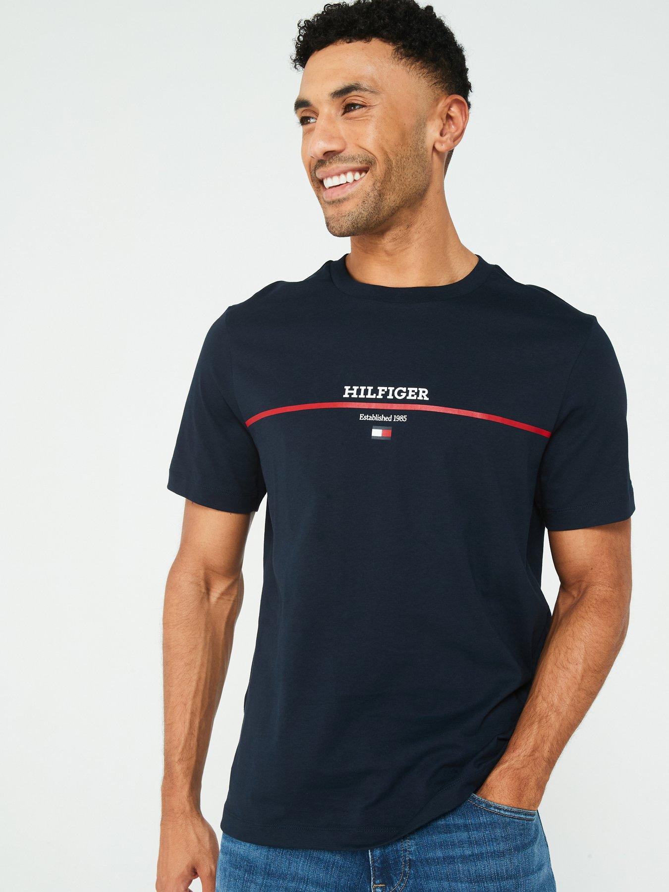 Tommy hilfiger stripe tee sales