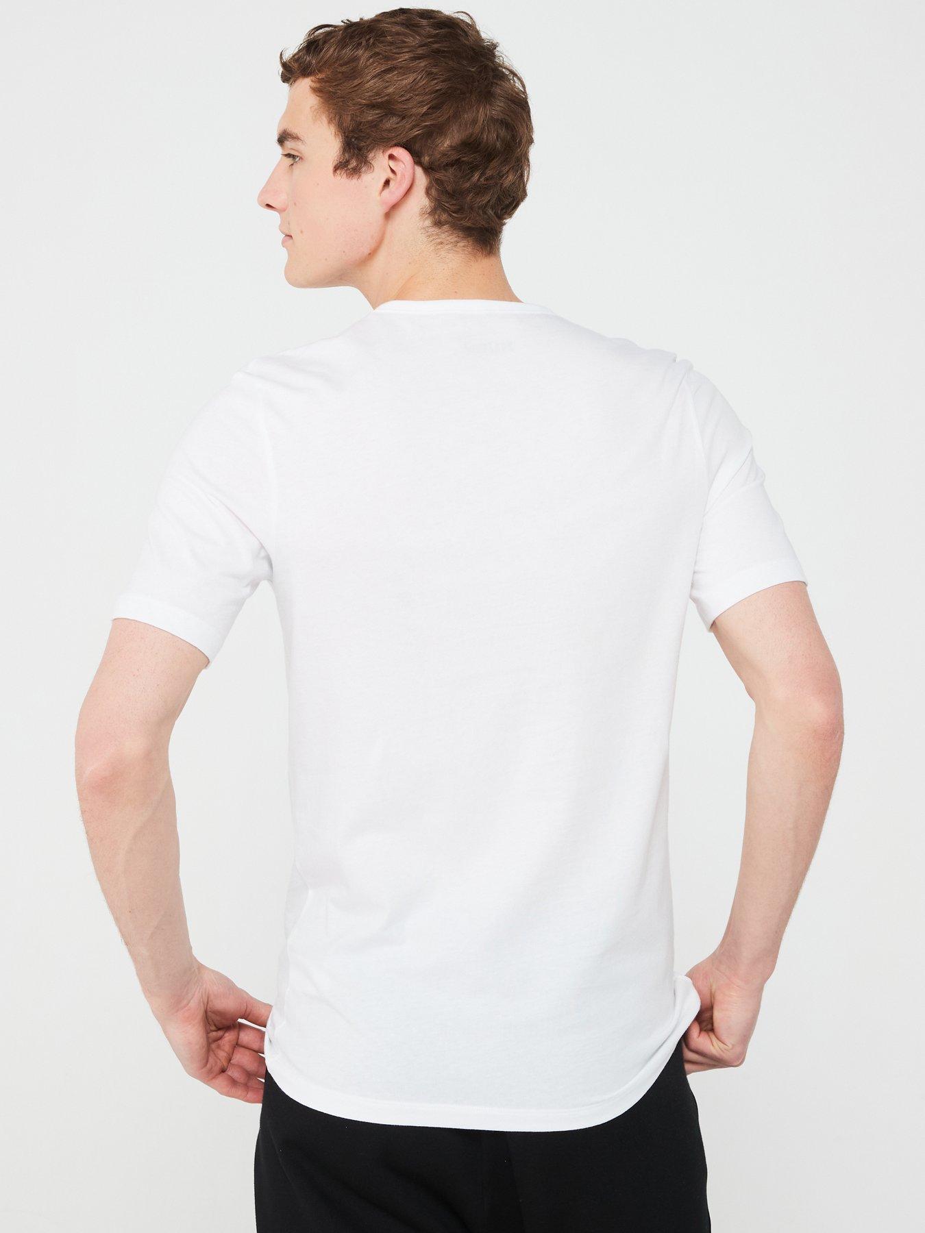 Image 3 of 7 of HUGO 3 Pack Logo Loungewear T-Shirt - Navy/White/Orange