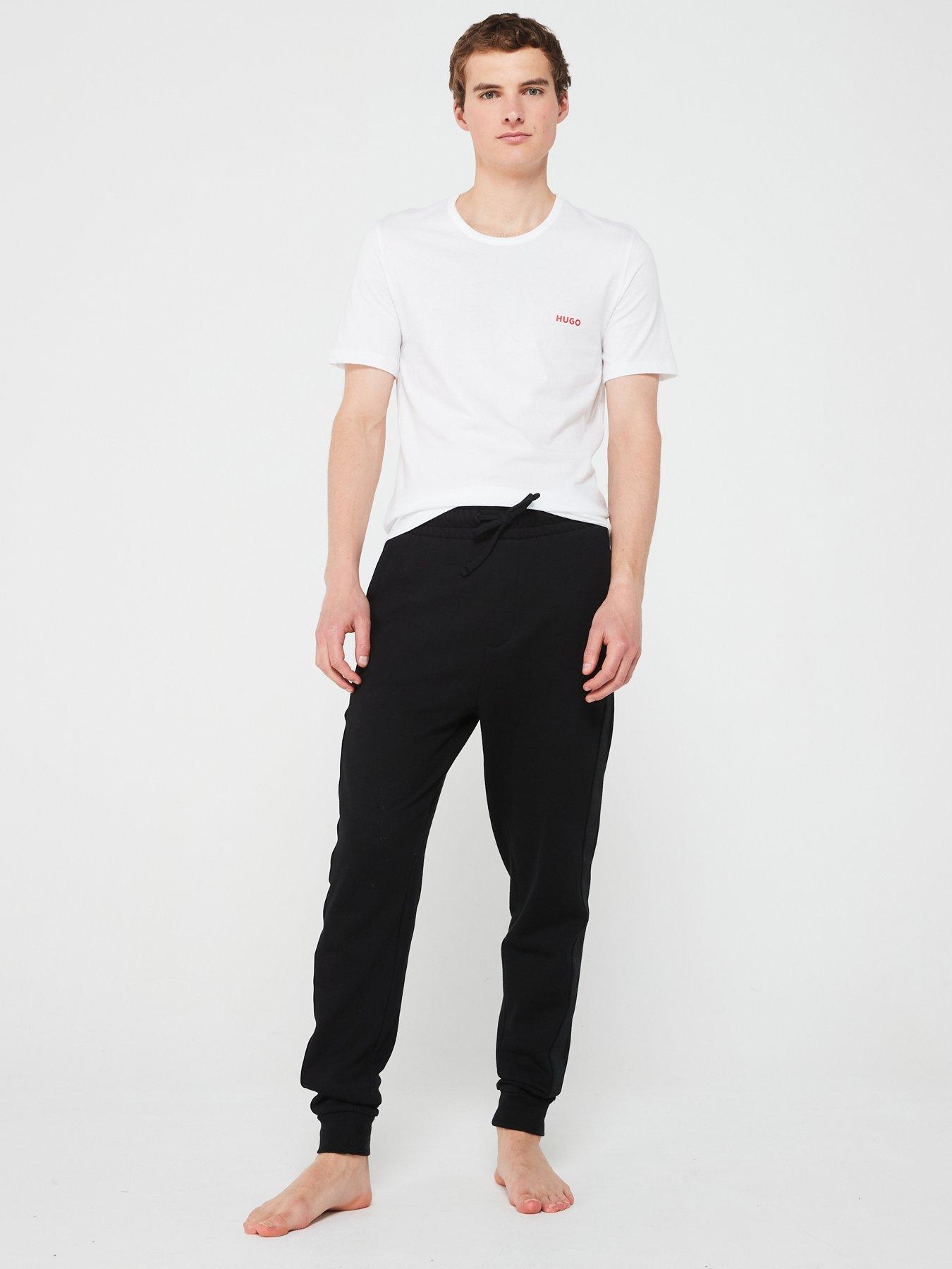 Image 4 of 7 of HUGO 3 Pack Logo Loungewear T-Shirt - Navy/White/Orange