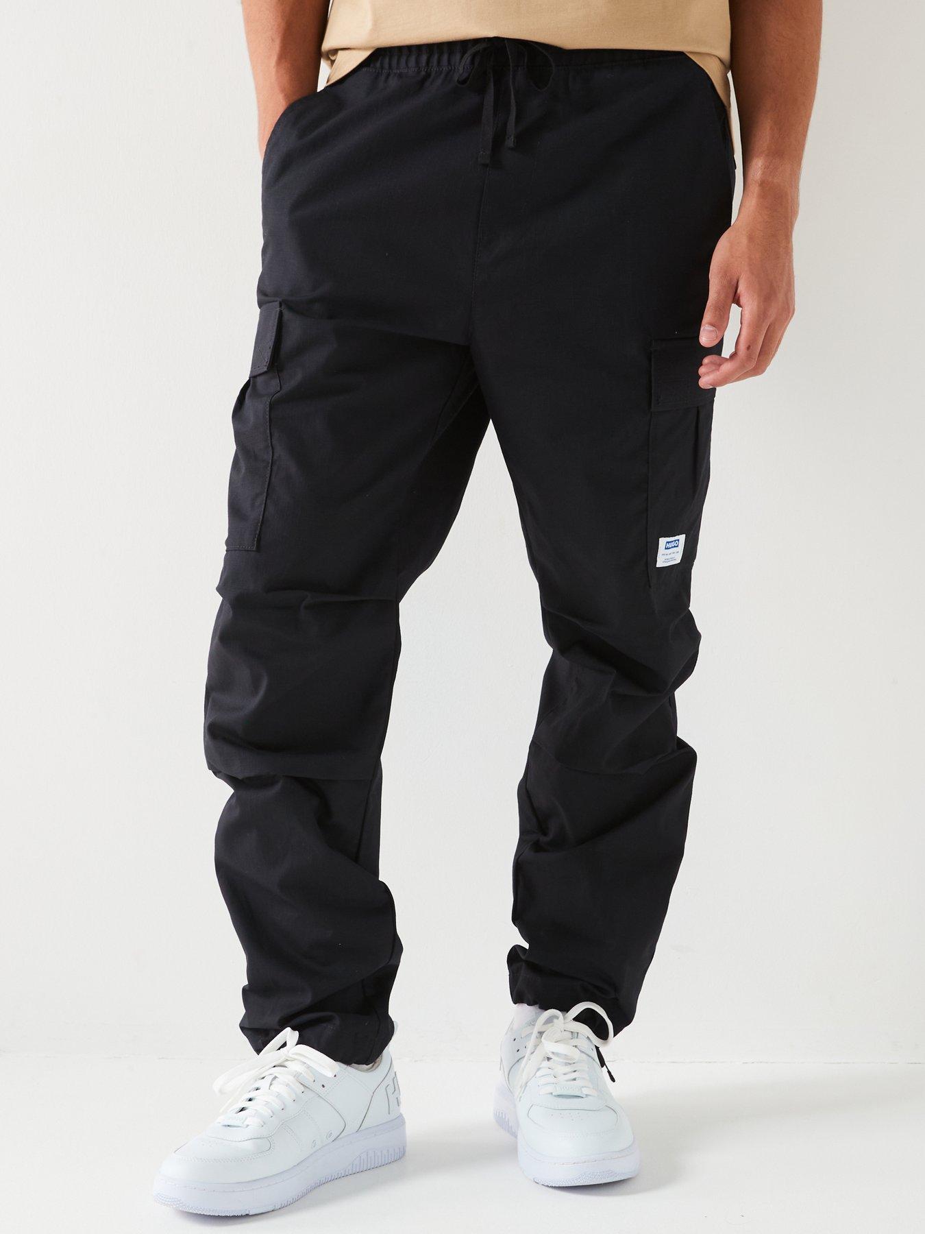 HUGO Gadic242 Relaxed Fit Cargo Pants Black Very