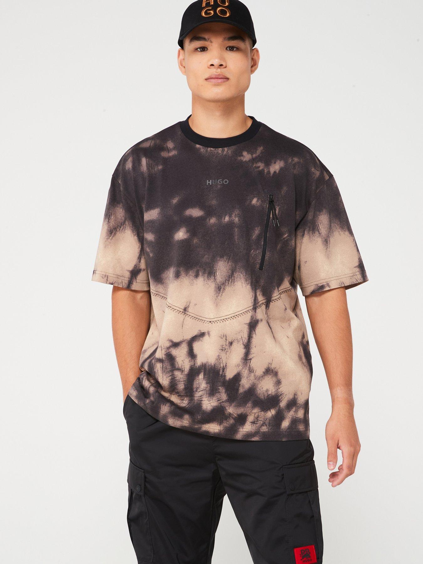 undefined Doforesto Oversized All Over Print Zip Detail T-shirt - Green