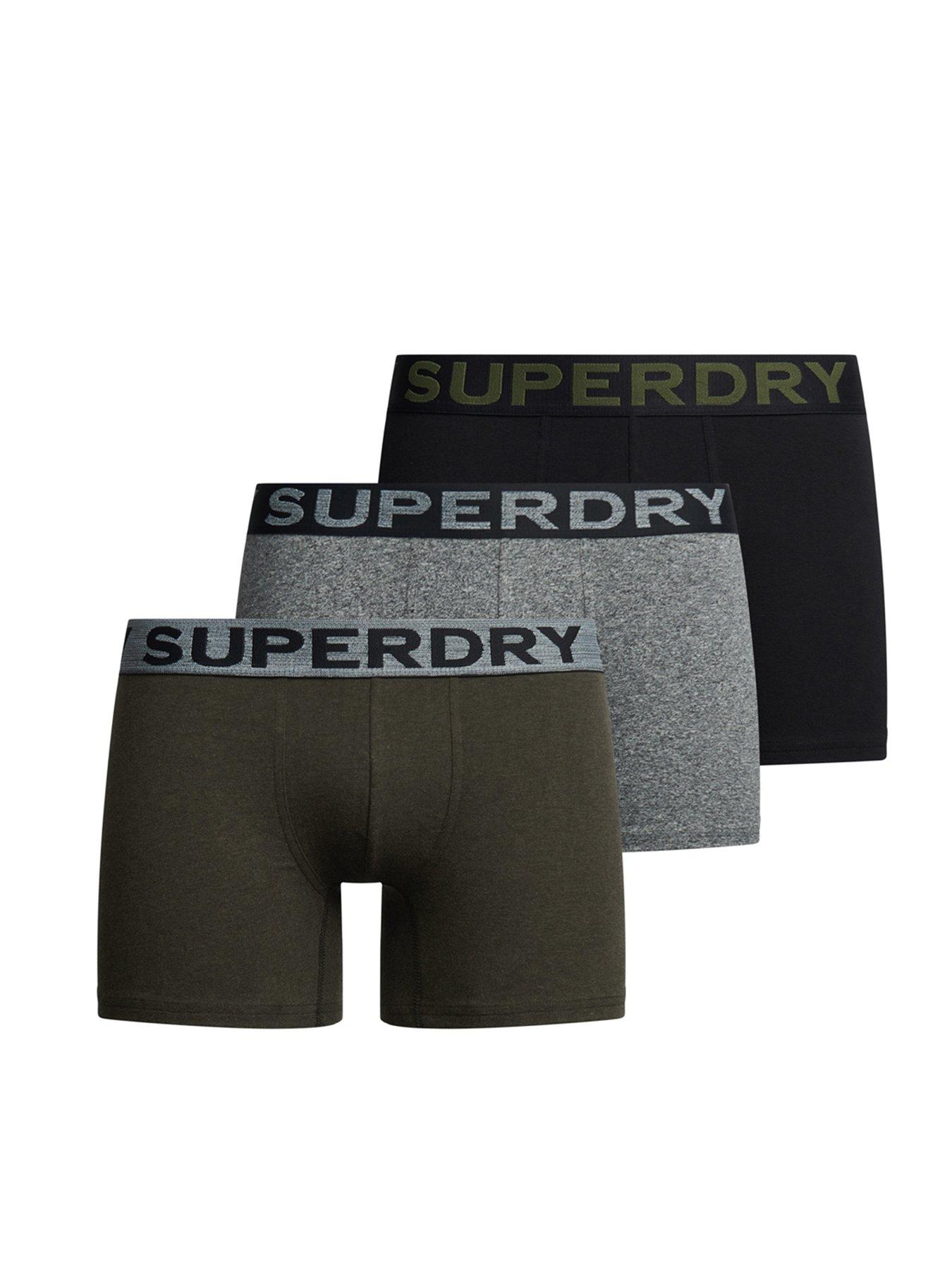 Superdry 3 pack Logo Waistband Trunks Multi Very
