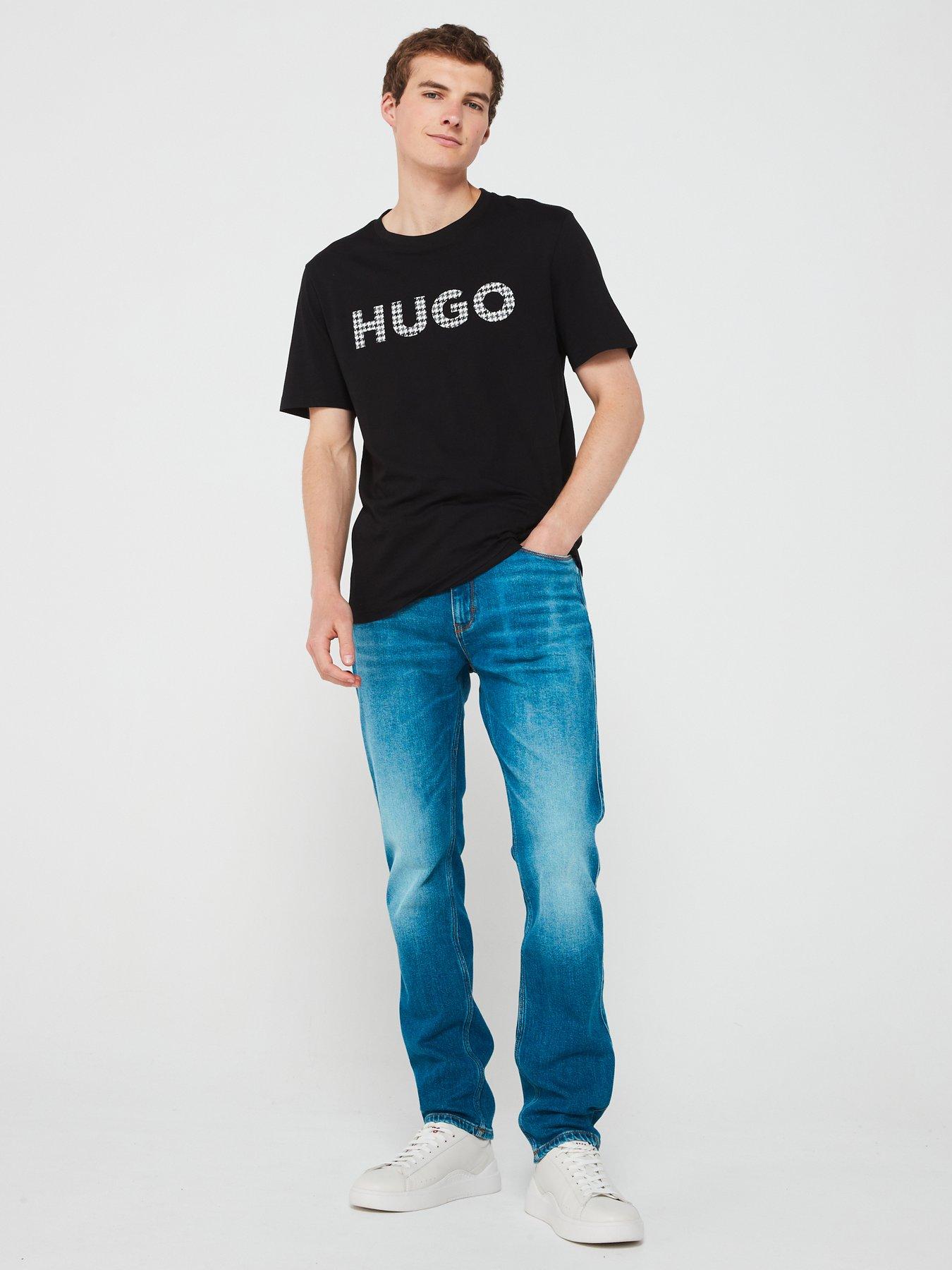 Image 3 of 4 of HUGO 708 Slim Fit Comfort Stretch Jeans - Bright Blue