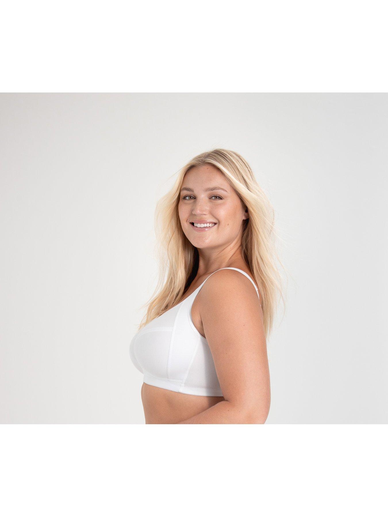 Image 4 of 4 of Miss Mary of Sweden Cotton Divide Non Wired Bra