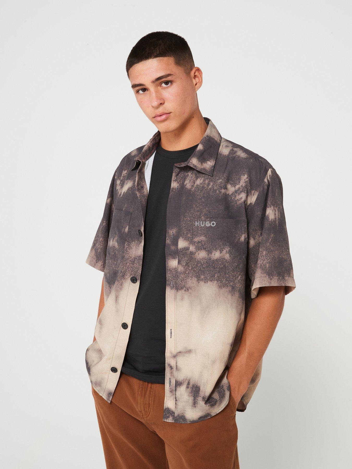 undefined Eratino Oversized All Over Print Short Sleeve Shirt - Green