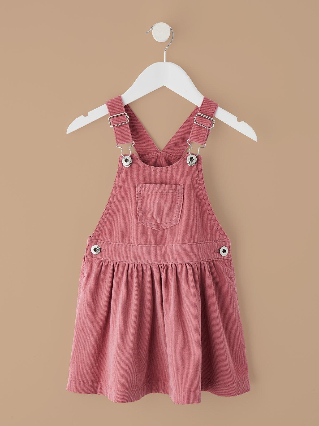Girl Pink Cord Pinafore Mini V By Very Girls Corduroy Pinafore