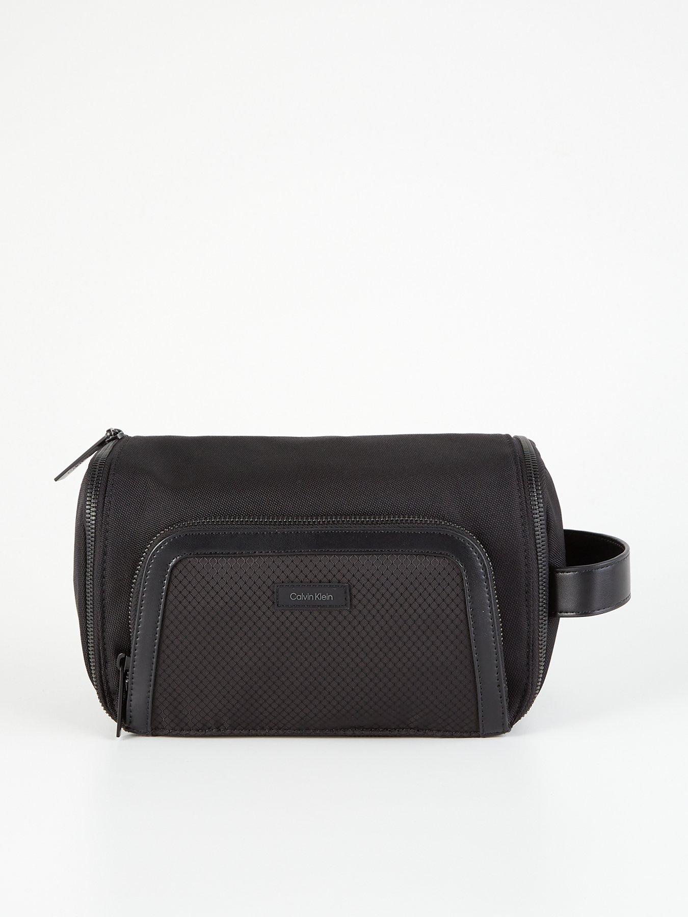 Calvin Klein Remote Textured Small Hangable Washbag - Black | Very 