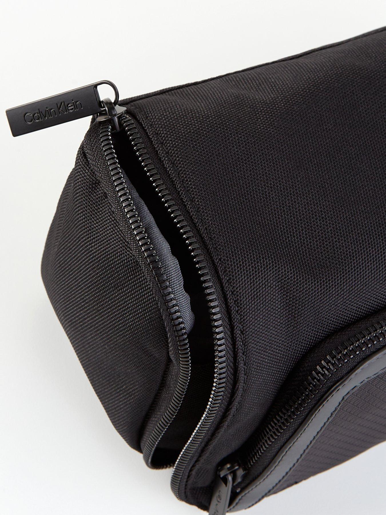 Calvin Klein Remote Textured Small Hangable Washbag - Black | Very 
