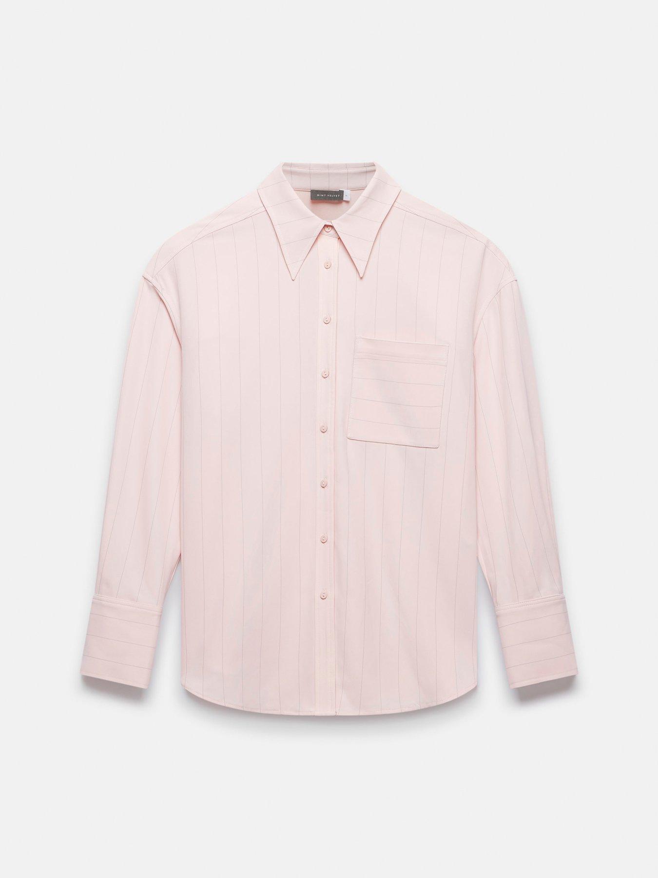 mint velvet oversized shirt pink