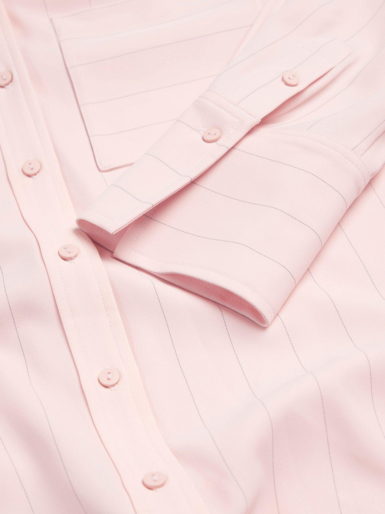 mint velvet oversized shirt pink