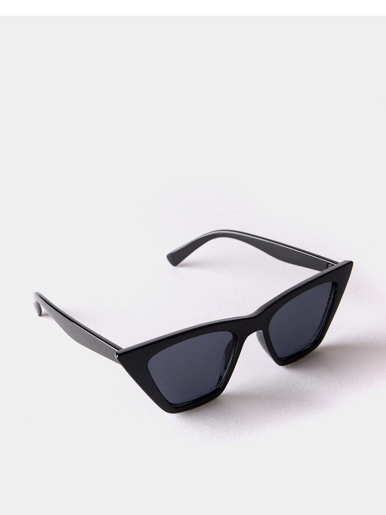 undefined Black Rectangular Sunglasses