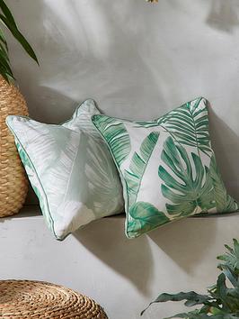 Product photograph of Fusion Tahiti Outdoor Cushion - Green from very.co.uk